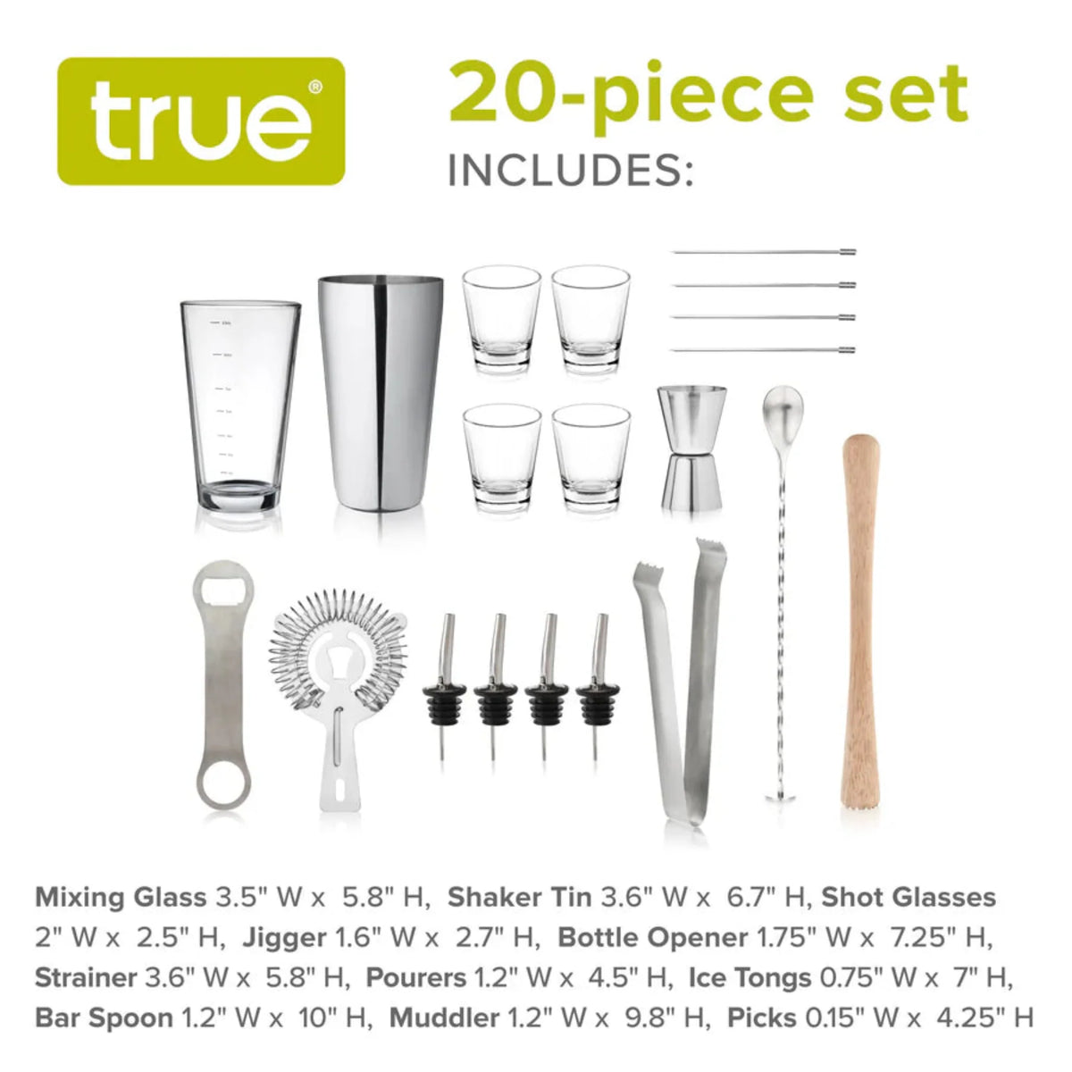 20-Piece Mixologist Barware Set-6