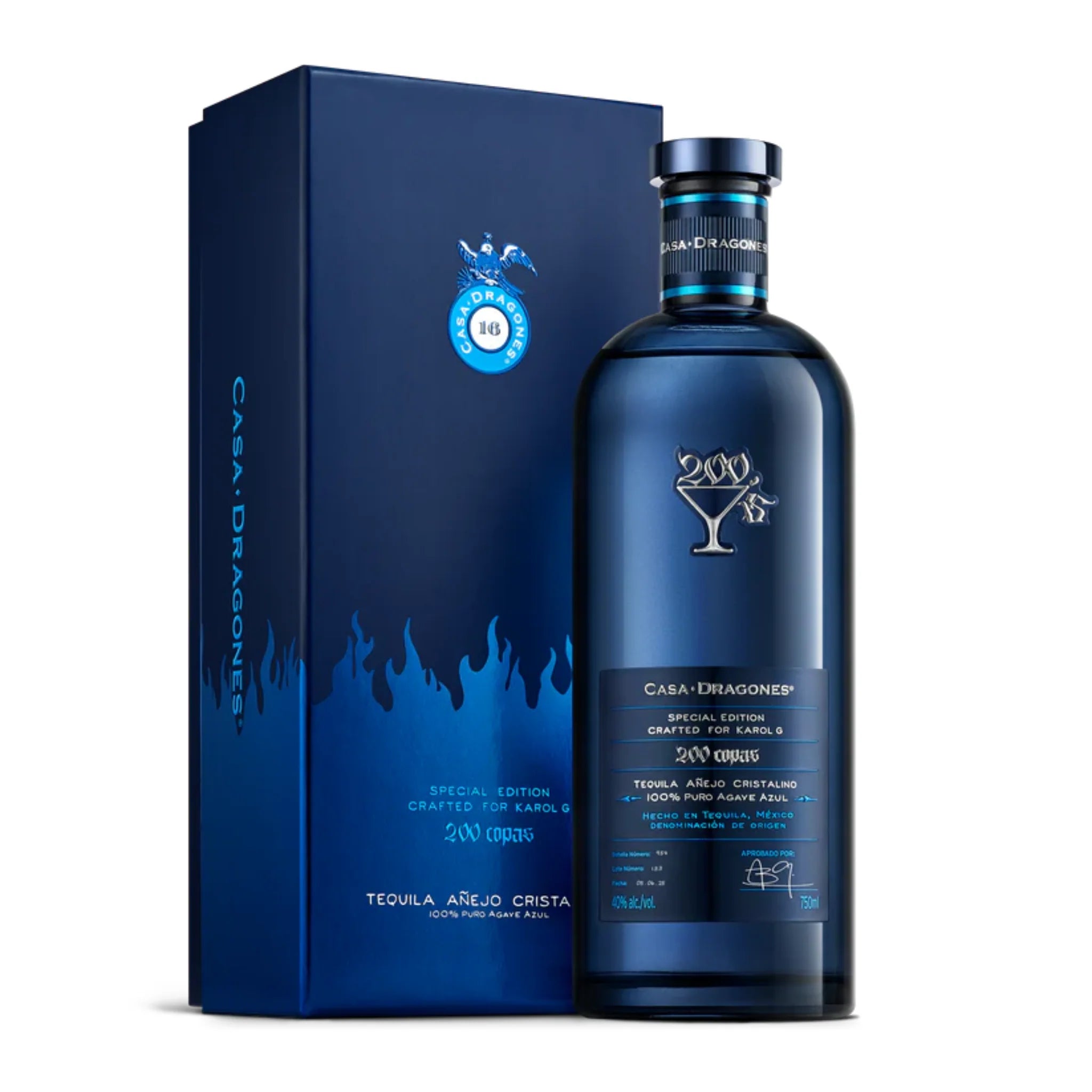 Casa Dragones X Karol G '200 Copas' Cristalino Tequila