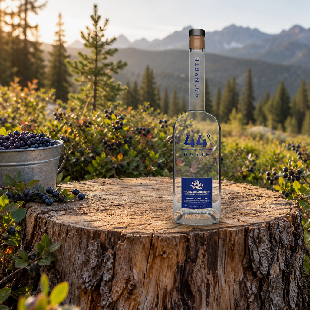 44 North Mountain Huckleberry Vodka huckleberry bucket log
