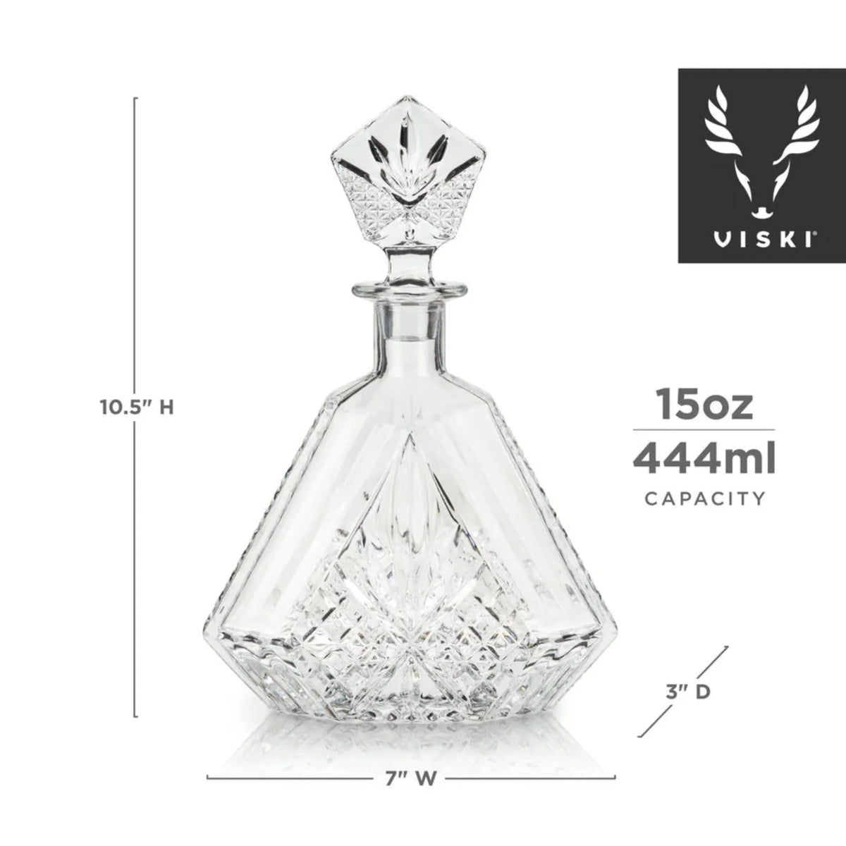 Admiral Crystal Irish Cut Whiskey Decanter-3
