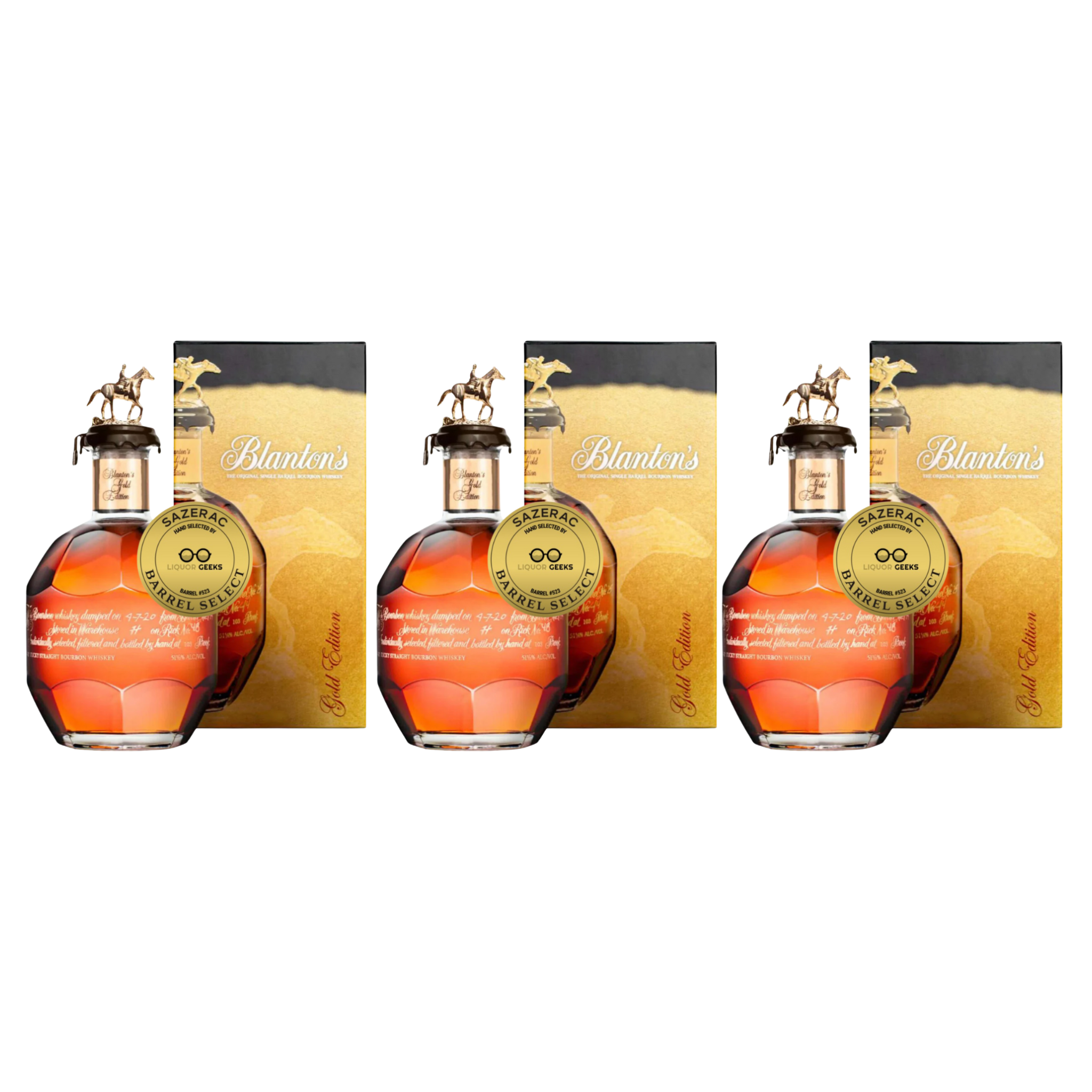 Blanton’s Gold Edition Single Barrel Bourbon – Liquor Geeks Barrel Select #291 – Store Pick (4)