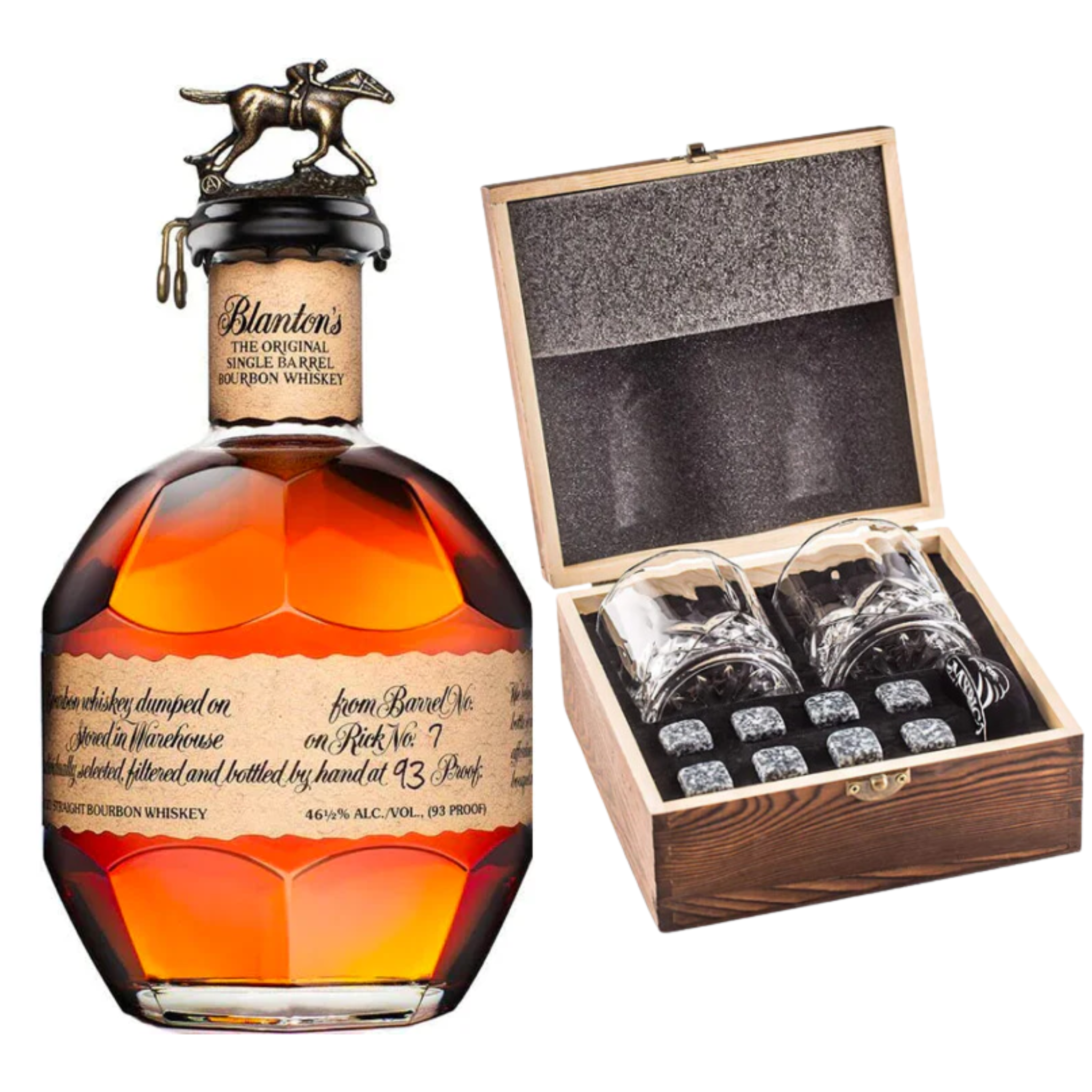 Blanton's Single Barrel Bourbon Whiskey With Gift