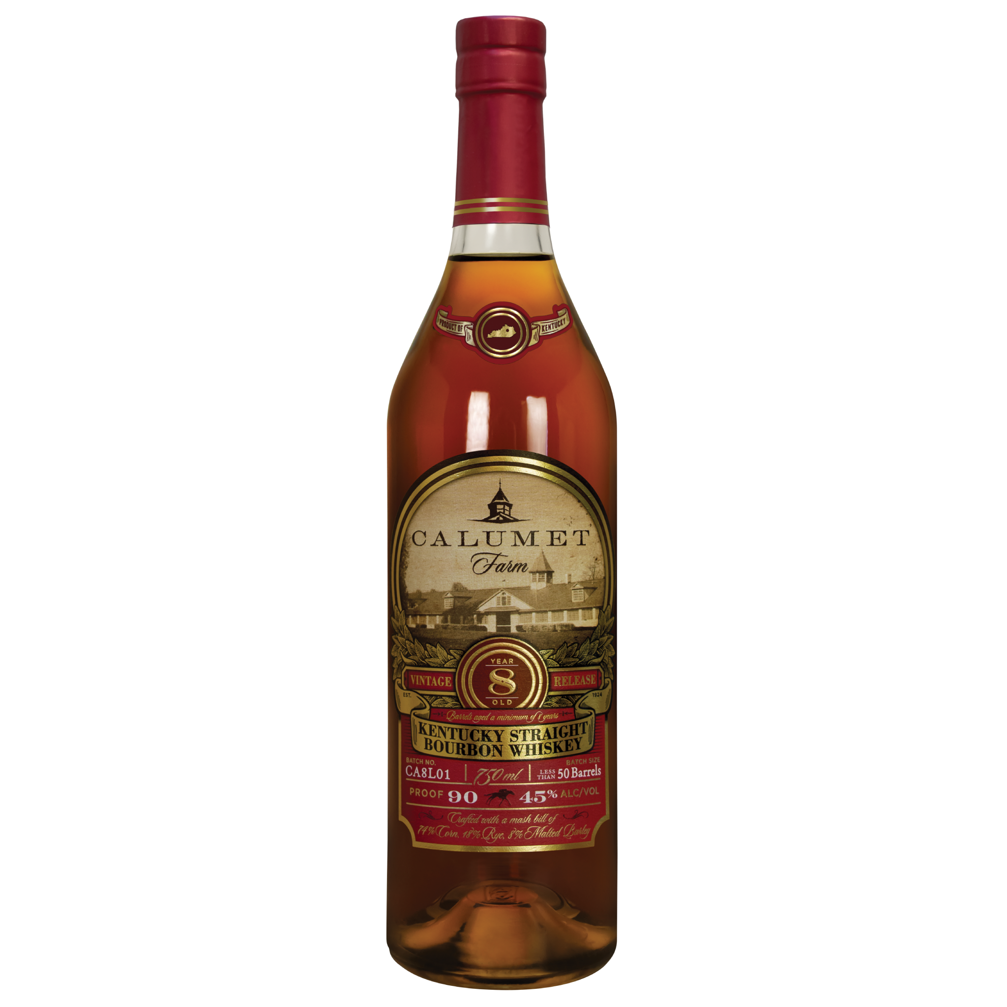 Calumet Farm 8 Year Old Kentucky Straight Bourbon Whiskey