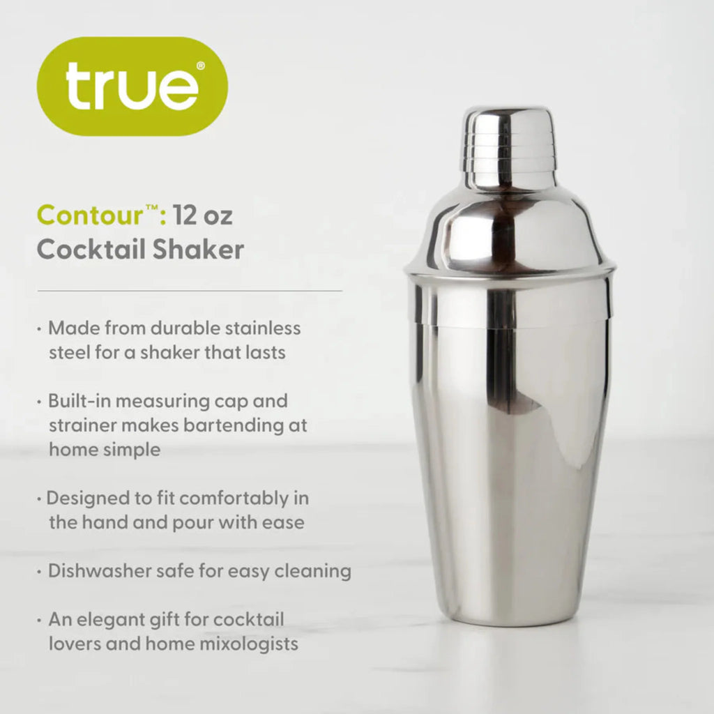 Contour 12 oz Cocktail Shaker in Stainless Steel-5