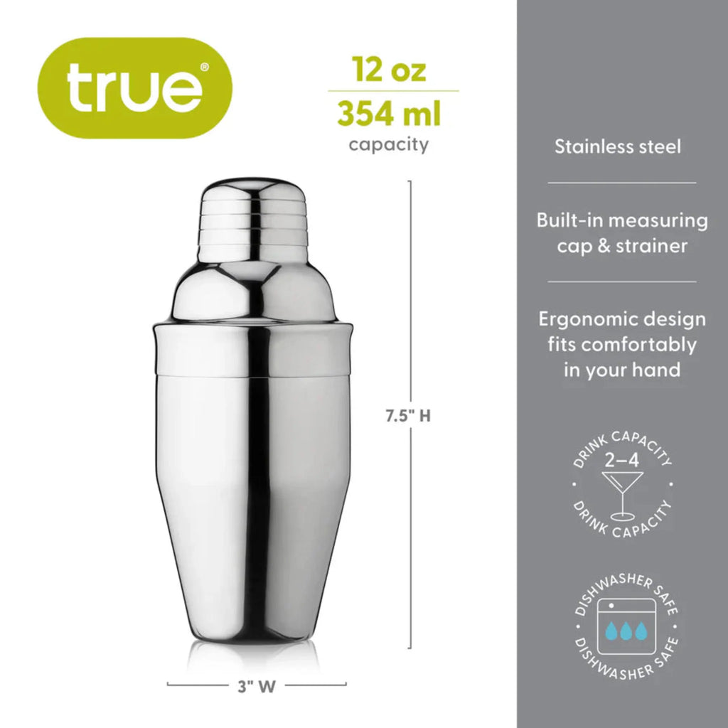 Contour 12 oz Cocktail Shaker in Stainless Steel-6