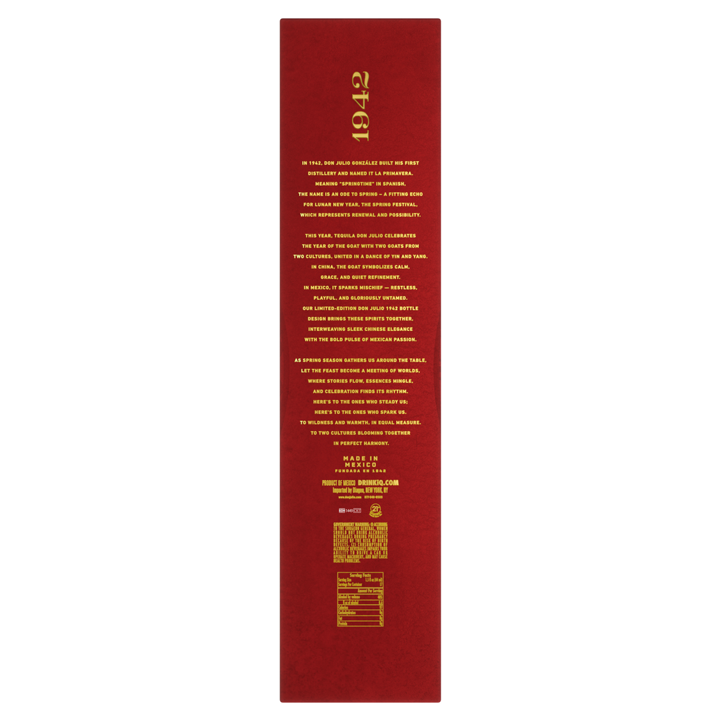 Don Julio 1942 Lunar New Year Edition 2027 750ml back alternate