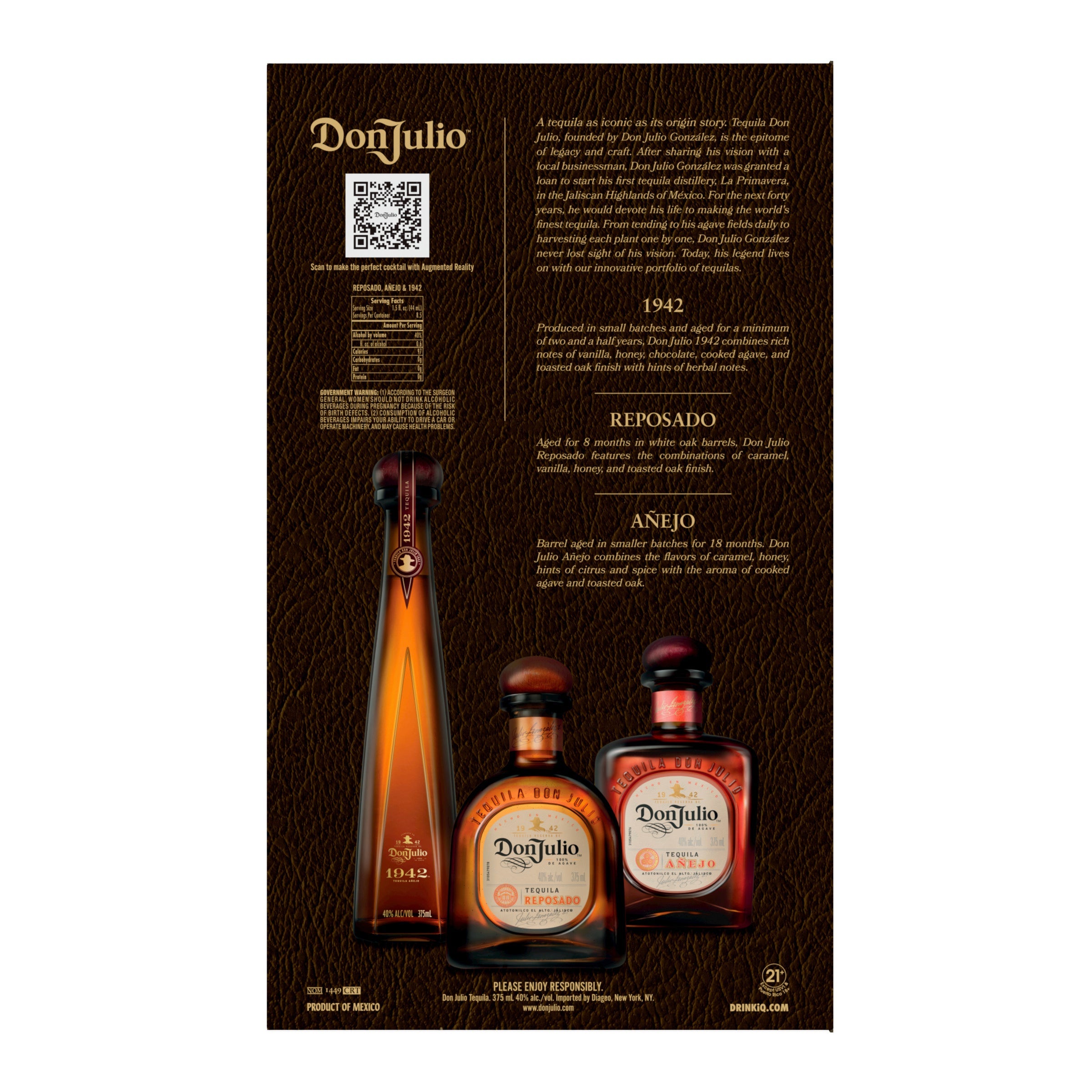 Don Julio Specialty Pack – 3 × 375 ml (1942, Reposado & Añejo) (4)