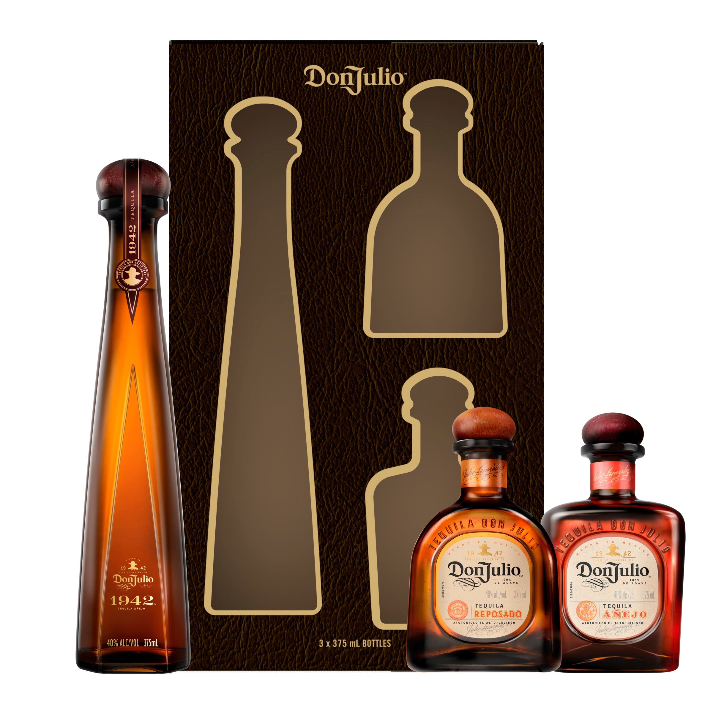 Don Julio Specialty Pack – 3 × 375 ml (1942, Reposado & Añejo) (2)