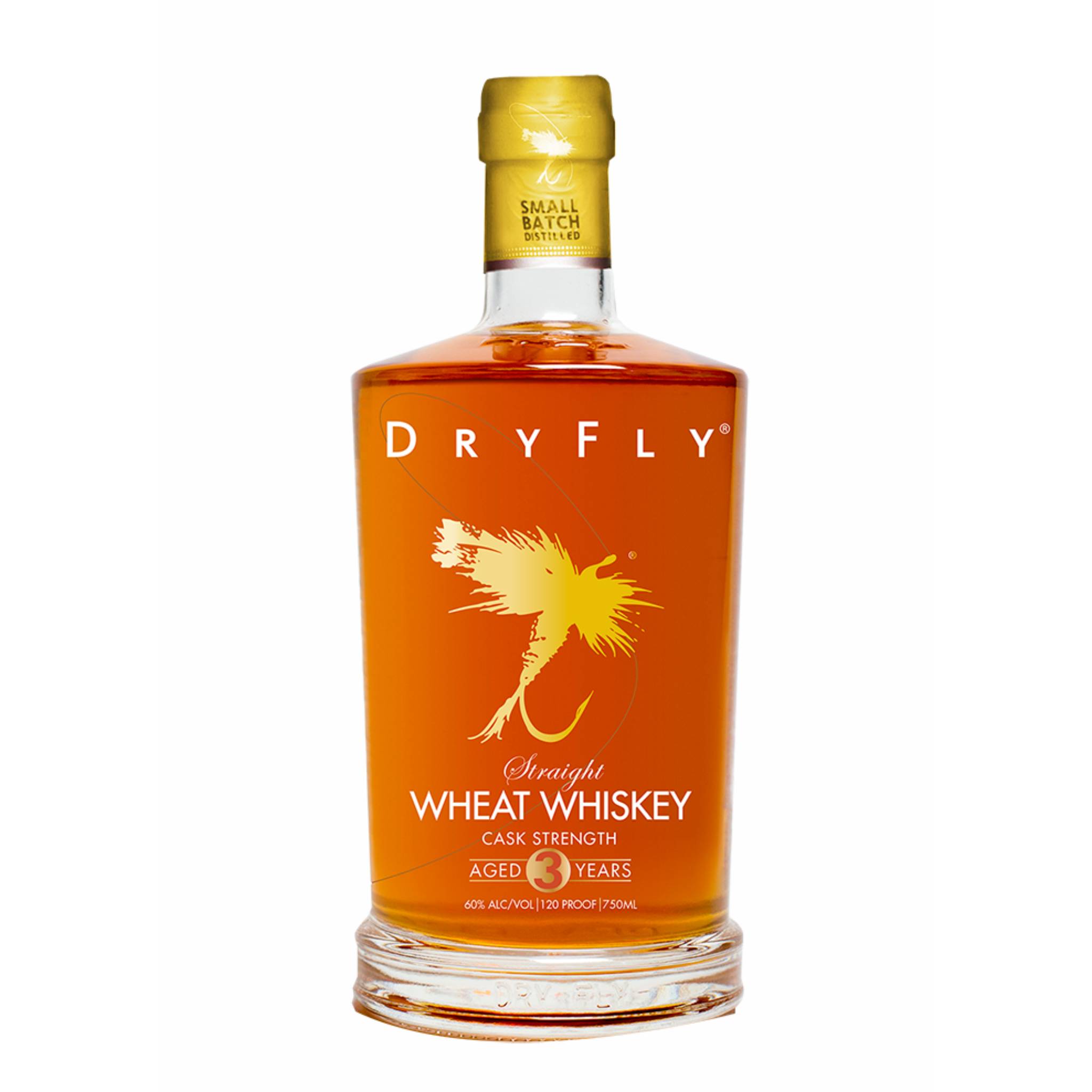Dry Fly Cask Strength Aged 3 Years Straight Wheat Whiskey