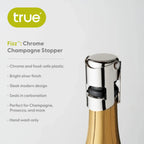 Fizz Champagne Stopper in Chrome-5