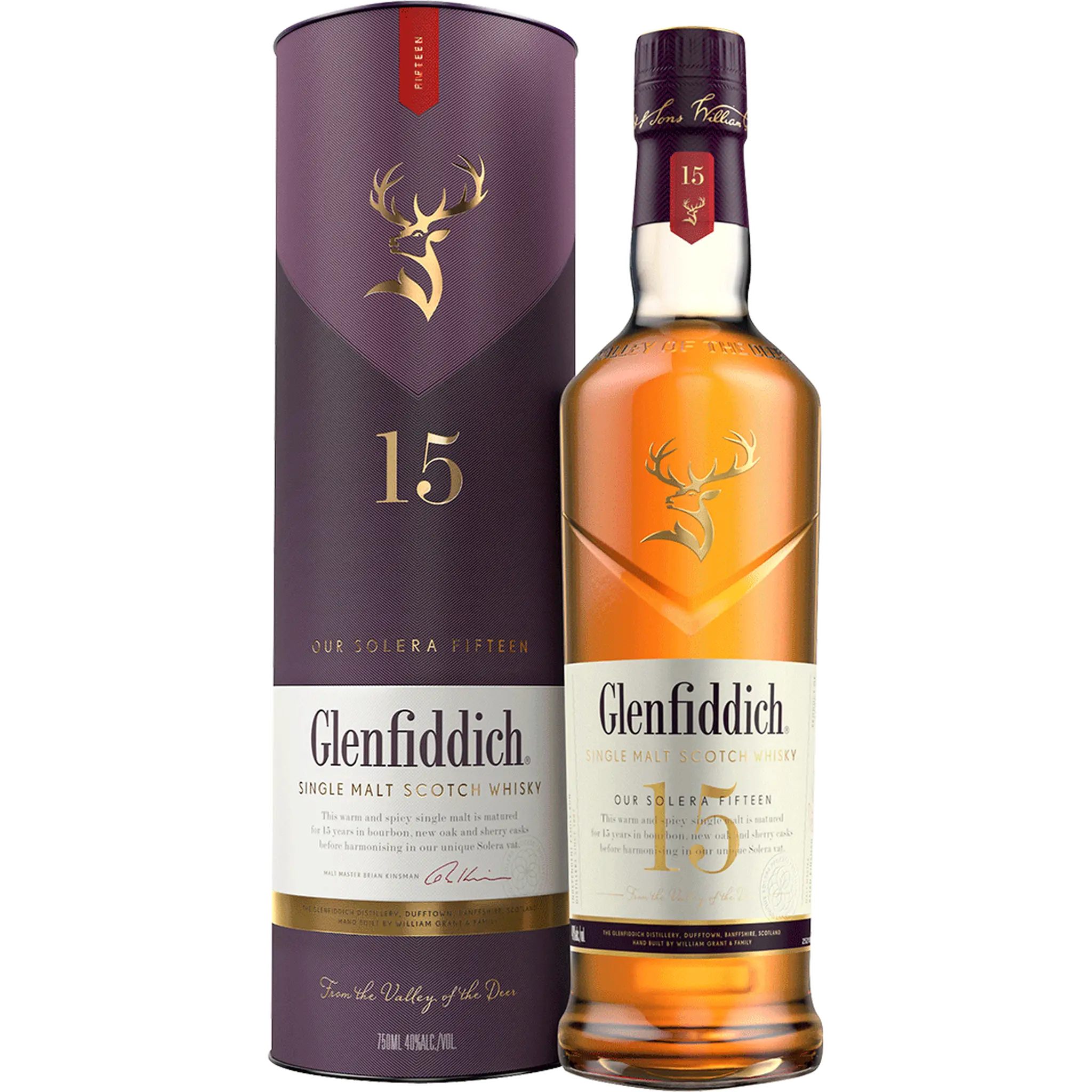 Glenfiddich 15 Year Old Single Malt Scotch Whiskey