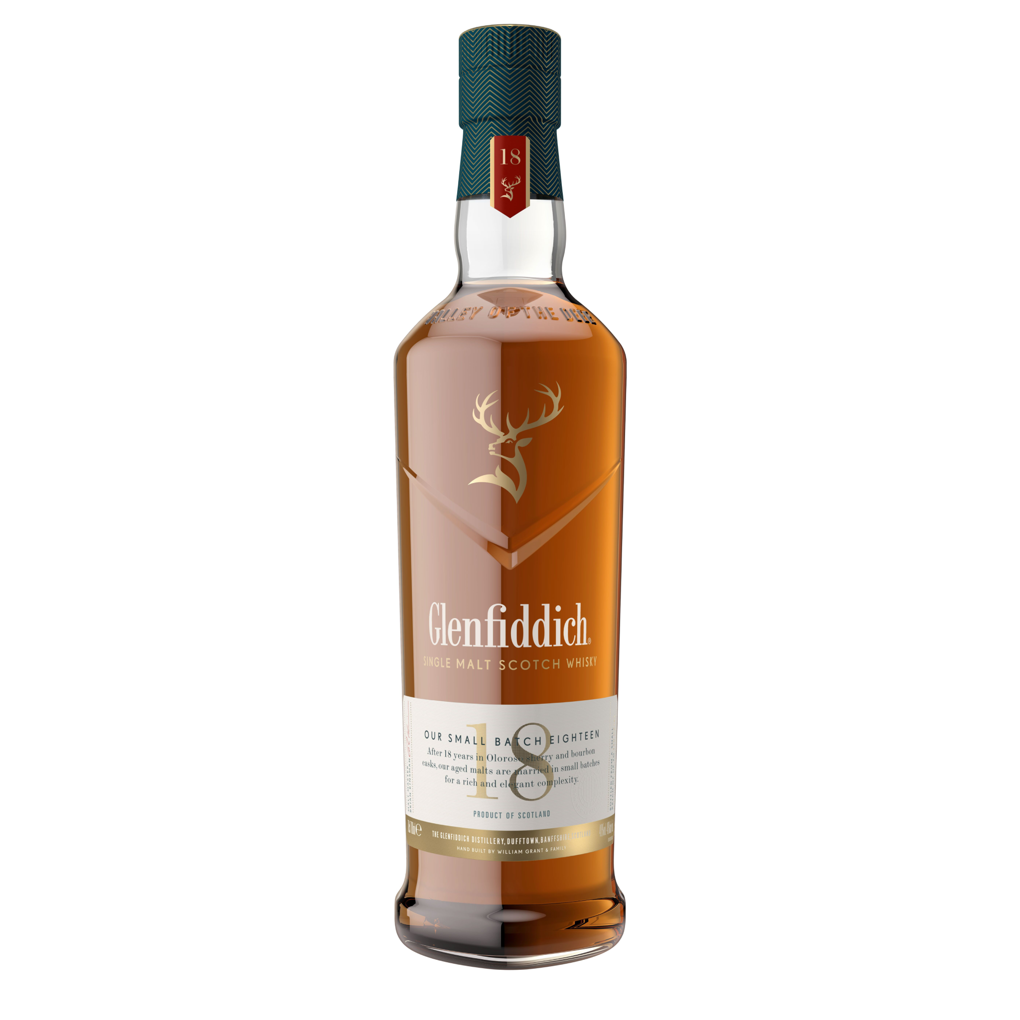 Glenfiddich 18 Year Old Single Malt Scotch Whiskey