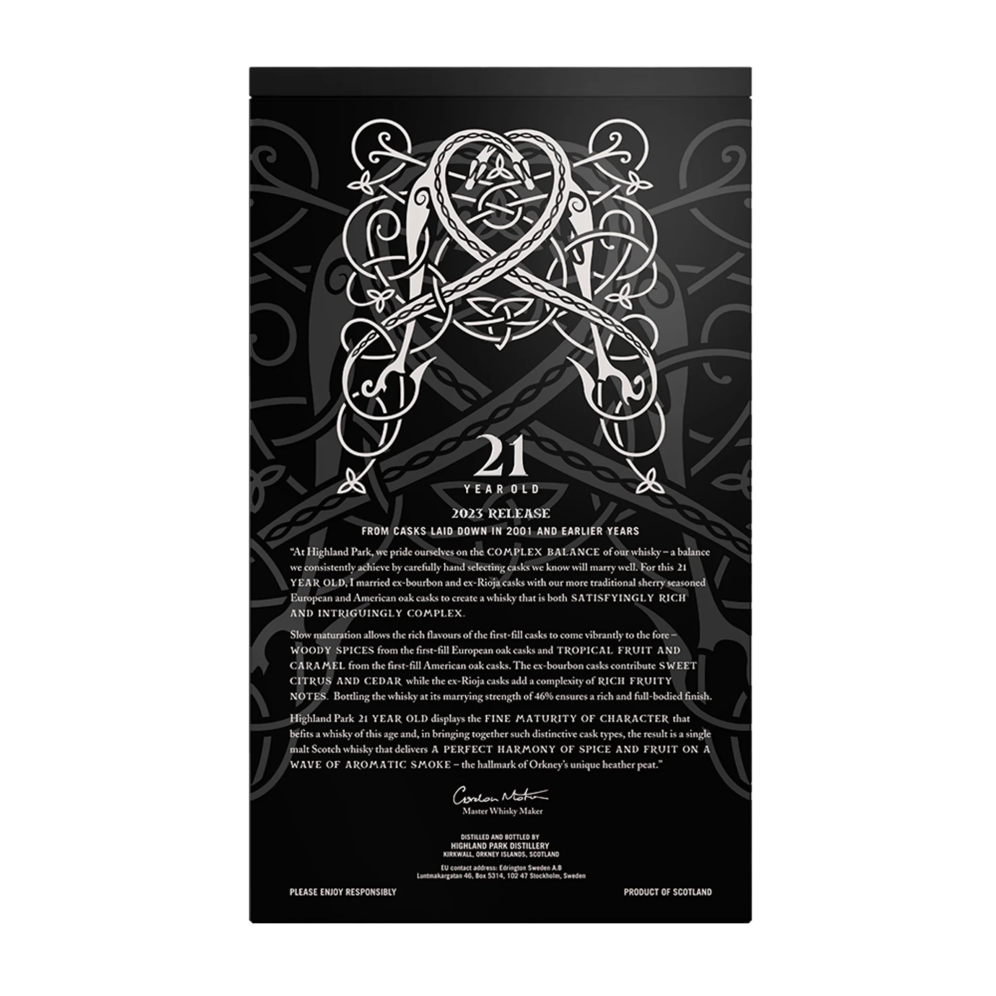 Highland Park 21 Year Old Single Malt Scotch Whiskey (3)