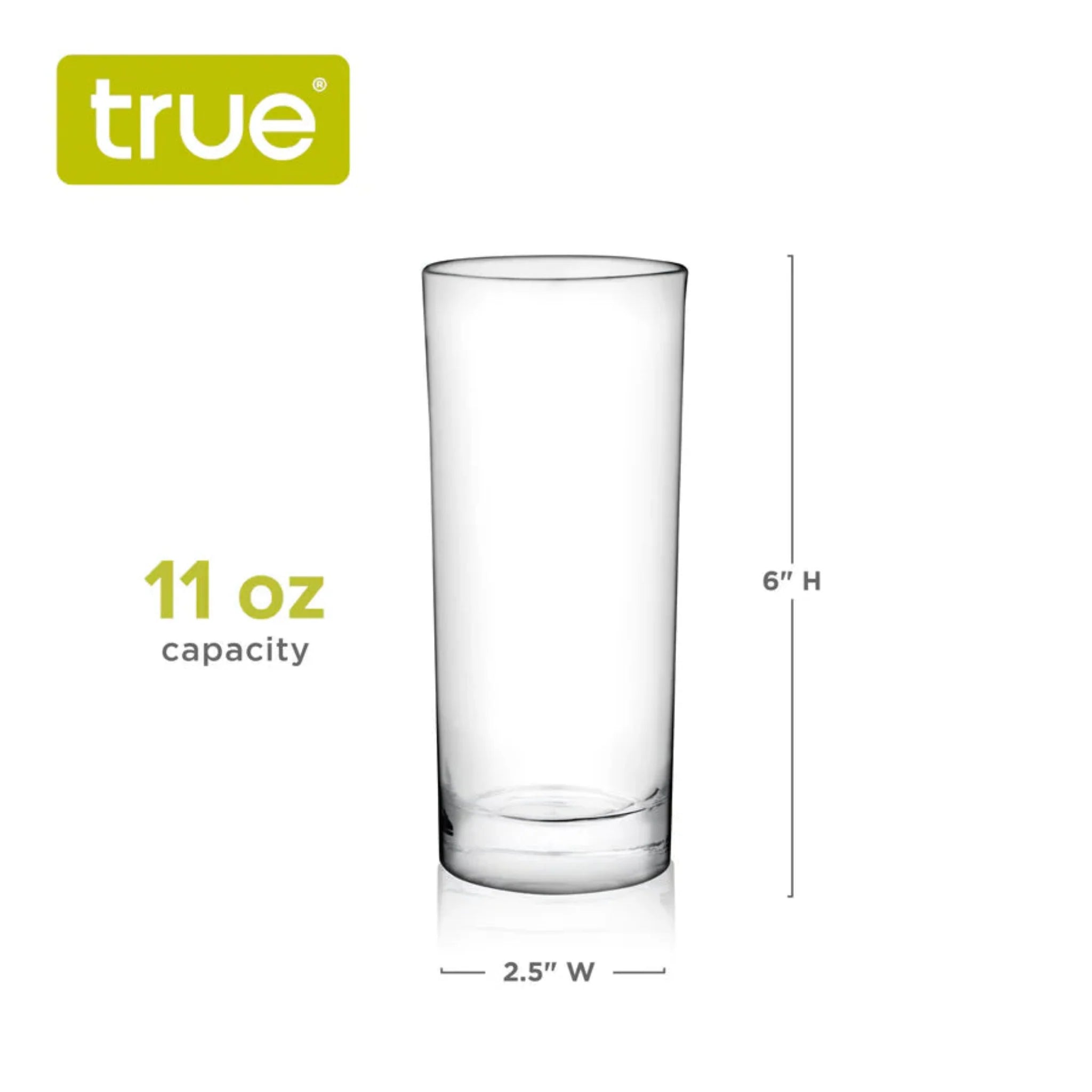 Highball 11 oz Cocktail Glasses, Set of 4-5