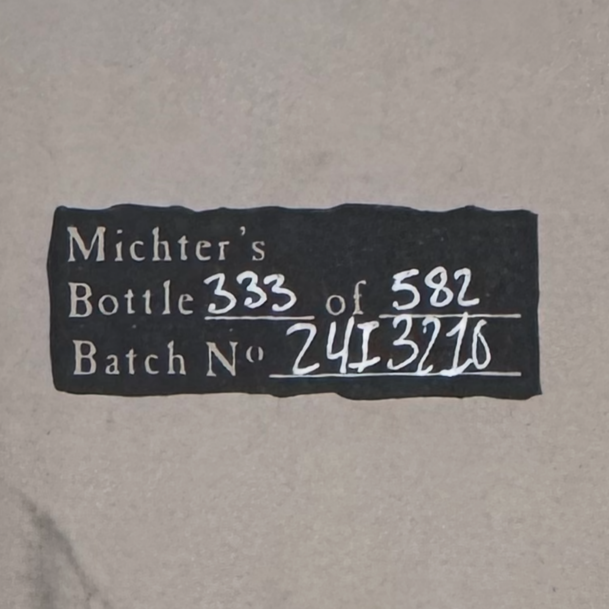 Michter’s 20 Year Old Bourbon Whiskey 2024 Edition Bottle No. 333/582 (3)