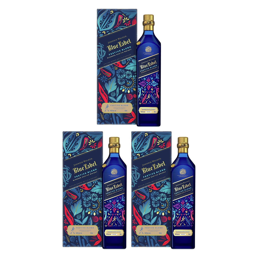 Johnnie Walker Blue Label Festive Blend — 3 Pack