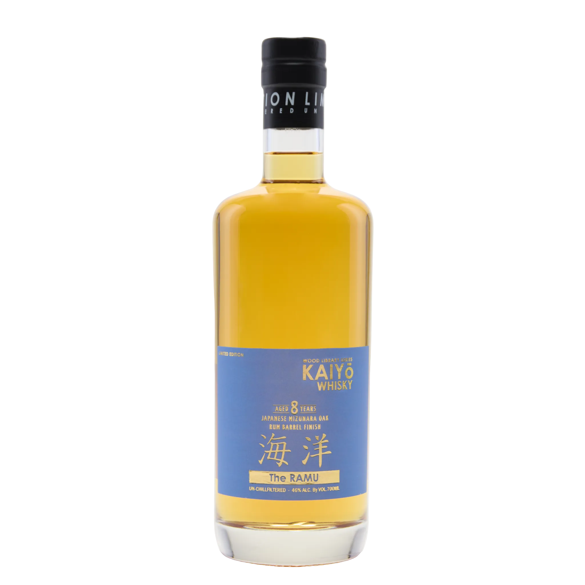 Kaiyo The Ramu Aged 8 Year Japanese Mizunara Oak Rum Barrel Finish Whiskey Wood Library Series