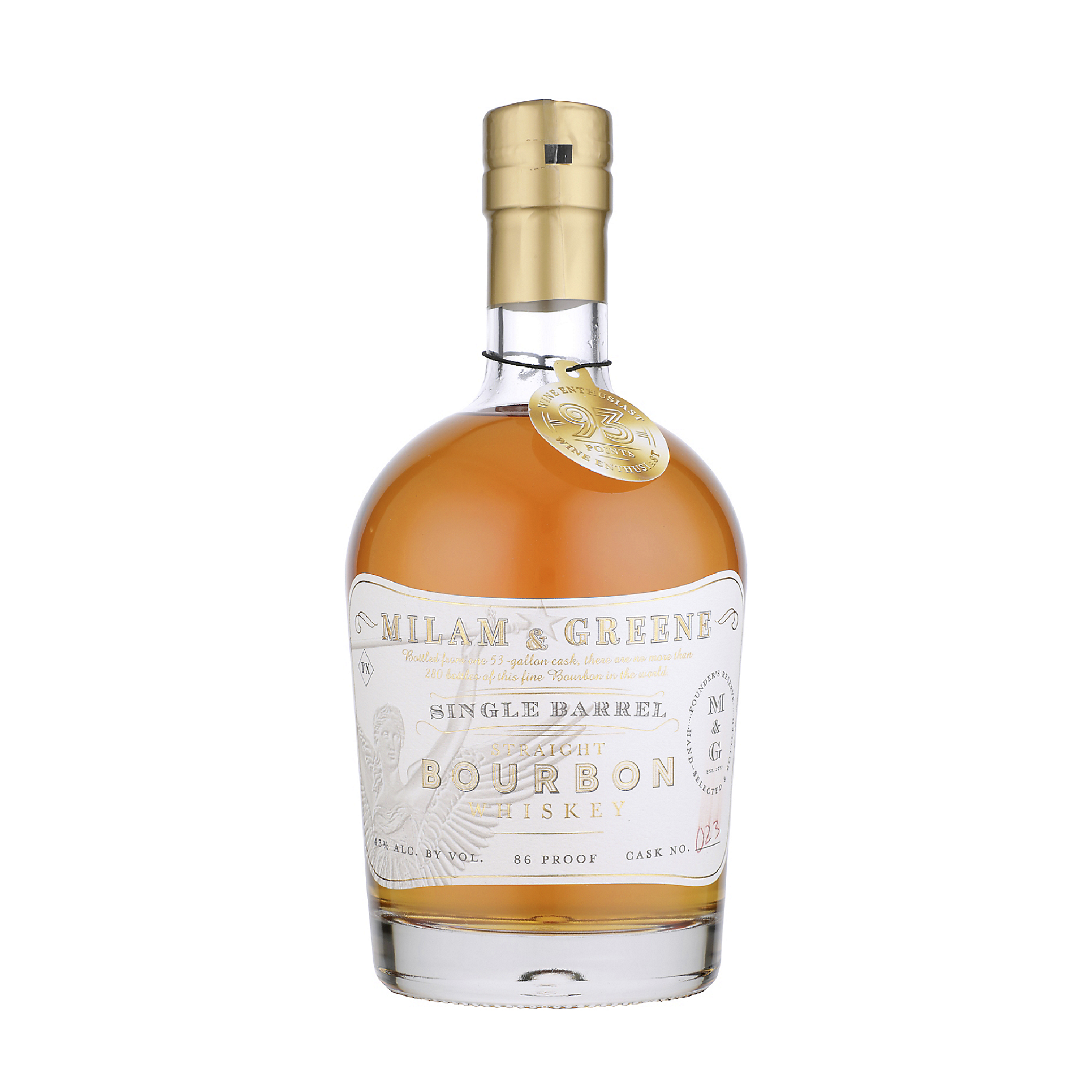 Milam & Greene Straight Bourbon Single Barrel Whiskey