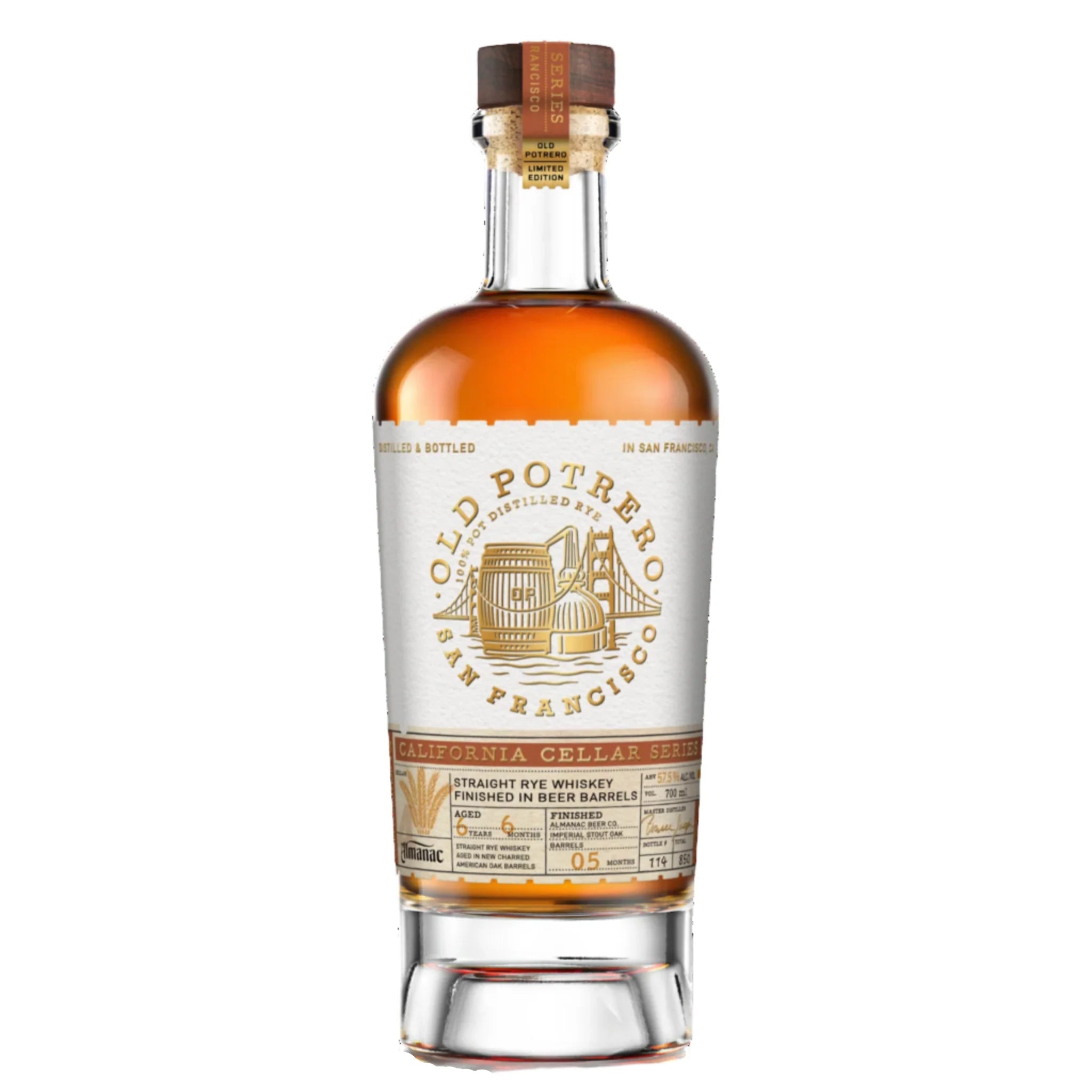 Old Potrero Straight Rye Whiskey – California Cellar Series Almanac 6 Year 6 Months