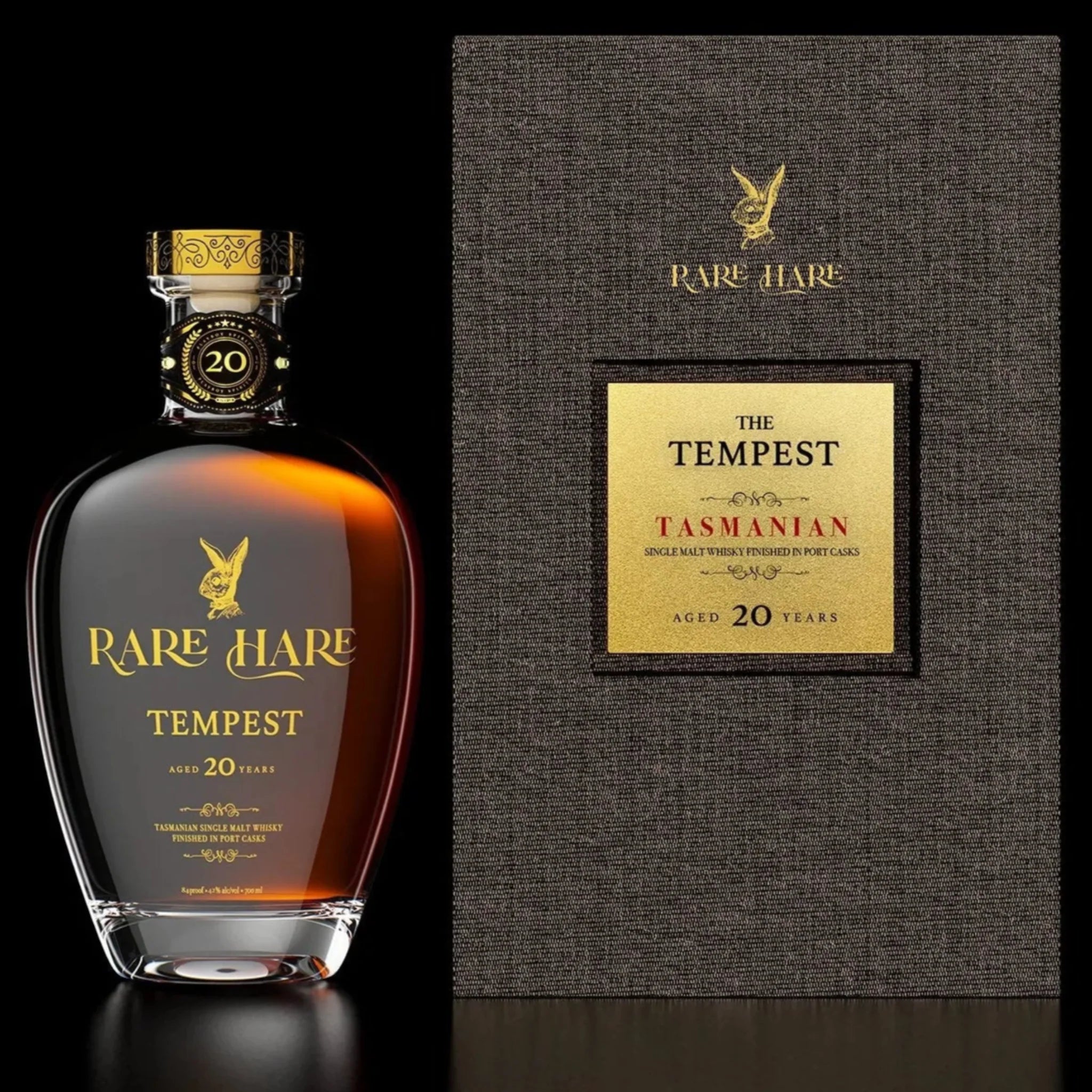 Rare Hare Tasmanian Single Malt Whiskey Tempest Finished In Port Casks 20 Year