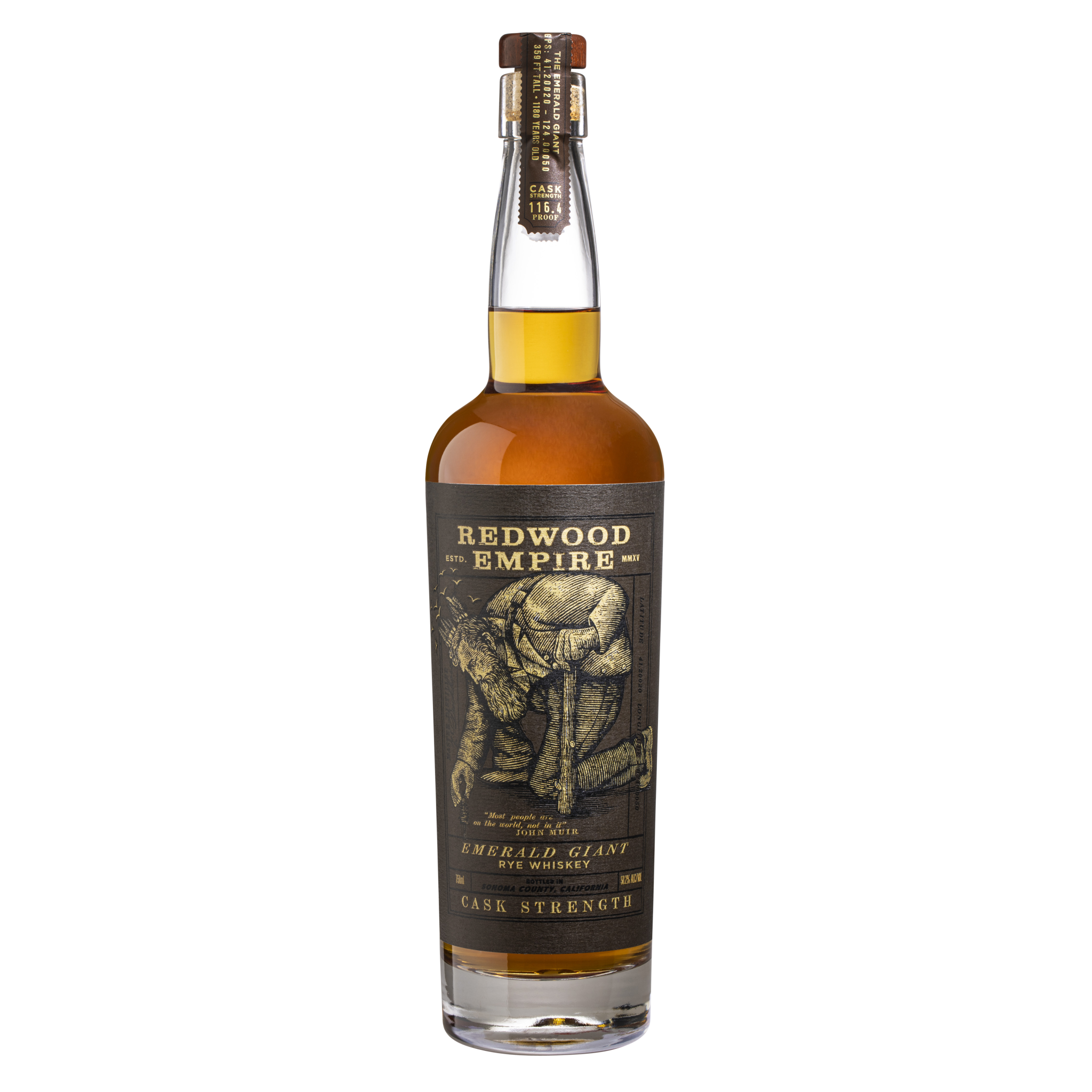 Redwood Empire Rye Emerald Giant Cask Strength Whiskey