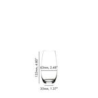 Riedel Flute O Champagne (414/28) – Set of 2 Stemless Crystal Glasses-2