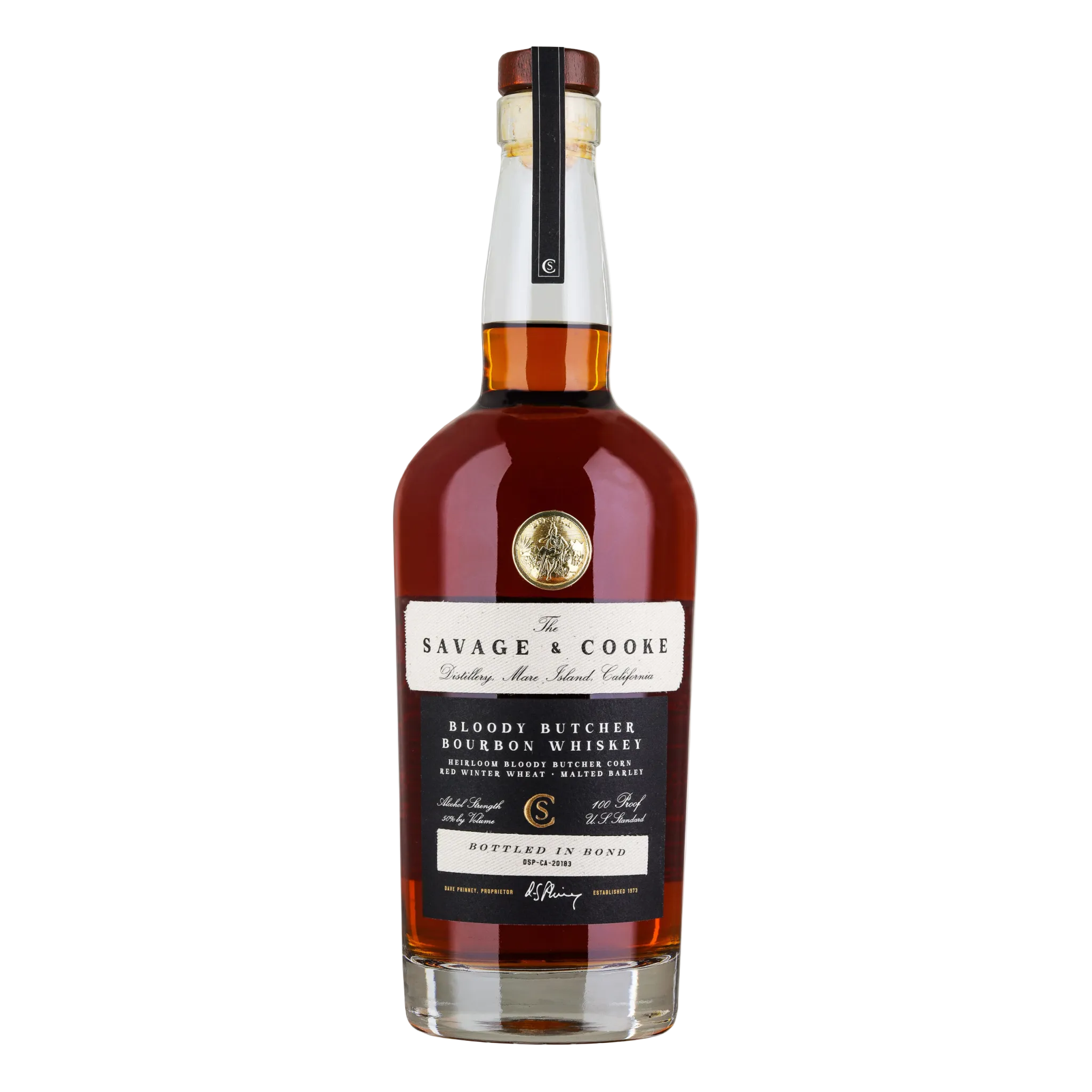 Savage & Cooke Distillery Mare Island California Bloody Butcher Bottled In Bond Bourbon Whiskey