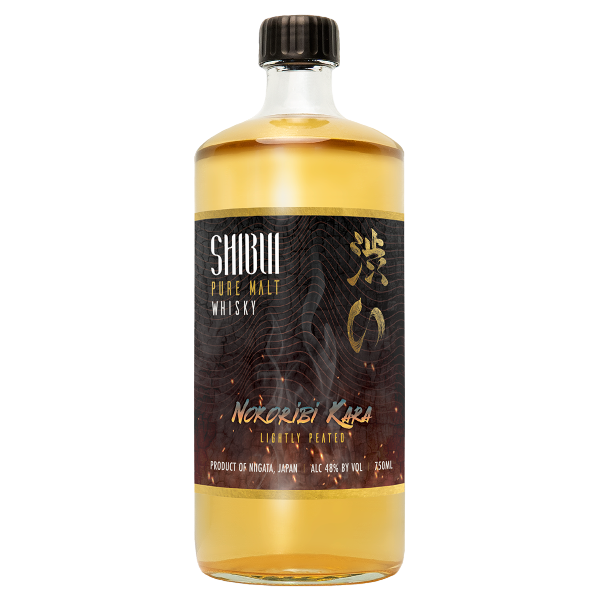 Shibui Pure Malt Whiskey - Nokoribi Kara, Lightly Peated (Product Of Niigata, Japan)