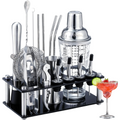 Stainless Steel Essential Barware Kit With Holder