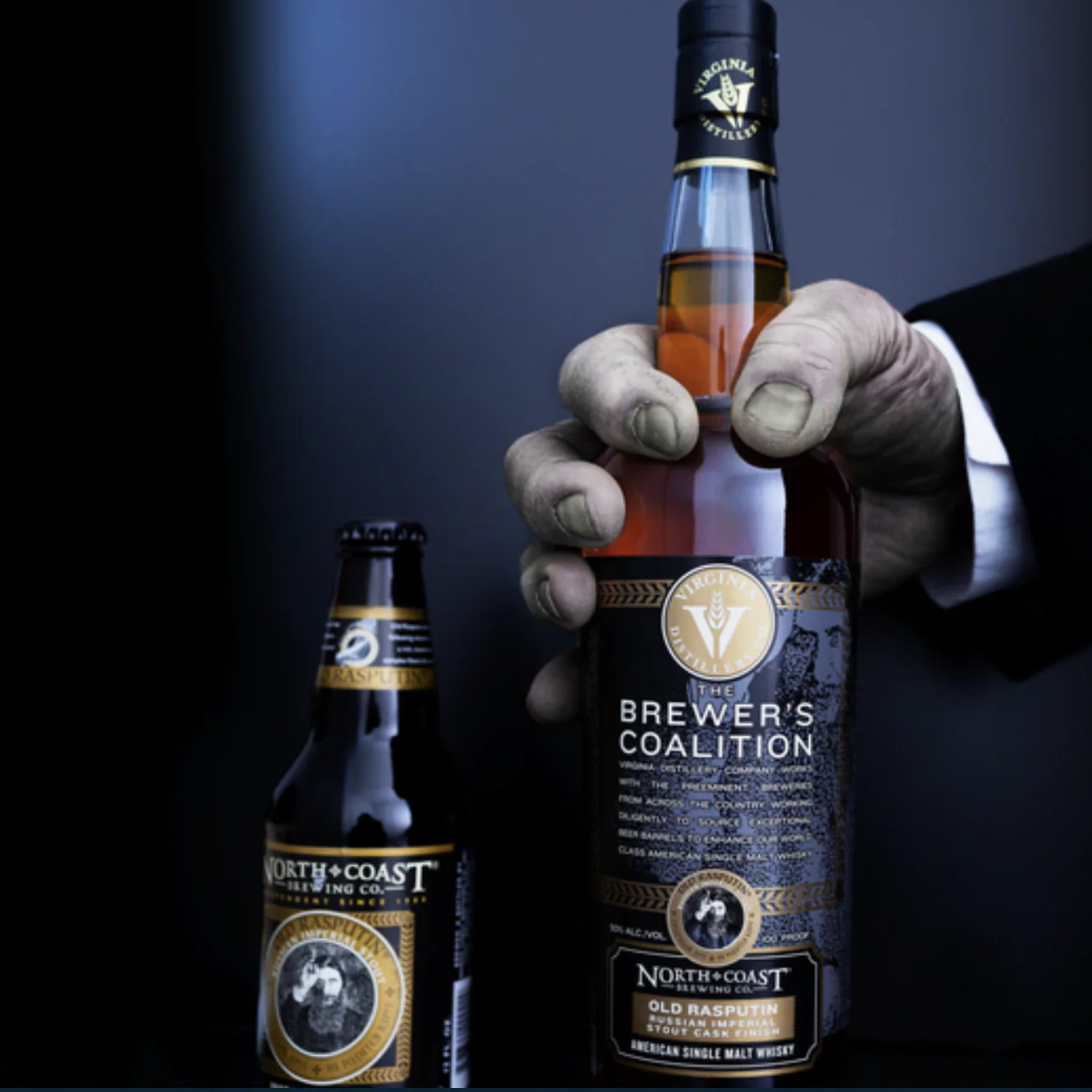 Virginia Distillery Co. Brewer's Coalition 'Old Rasputin Stout Cask Finish' American Single Malt Whisky (2)