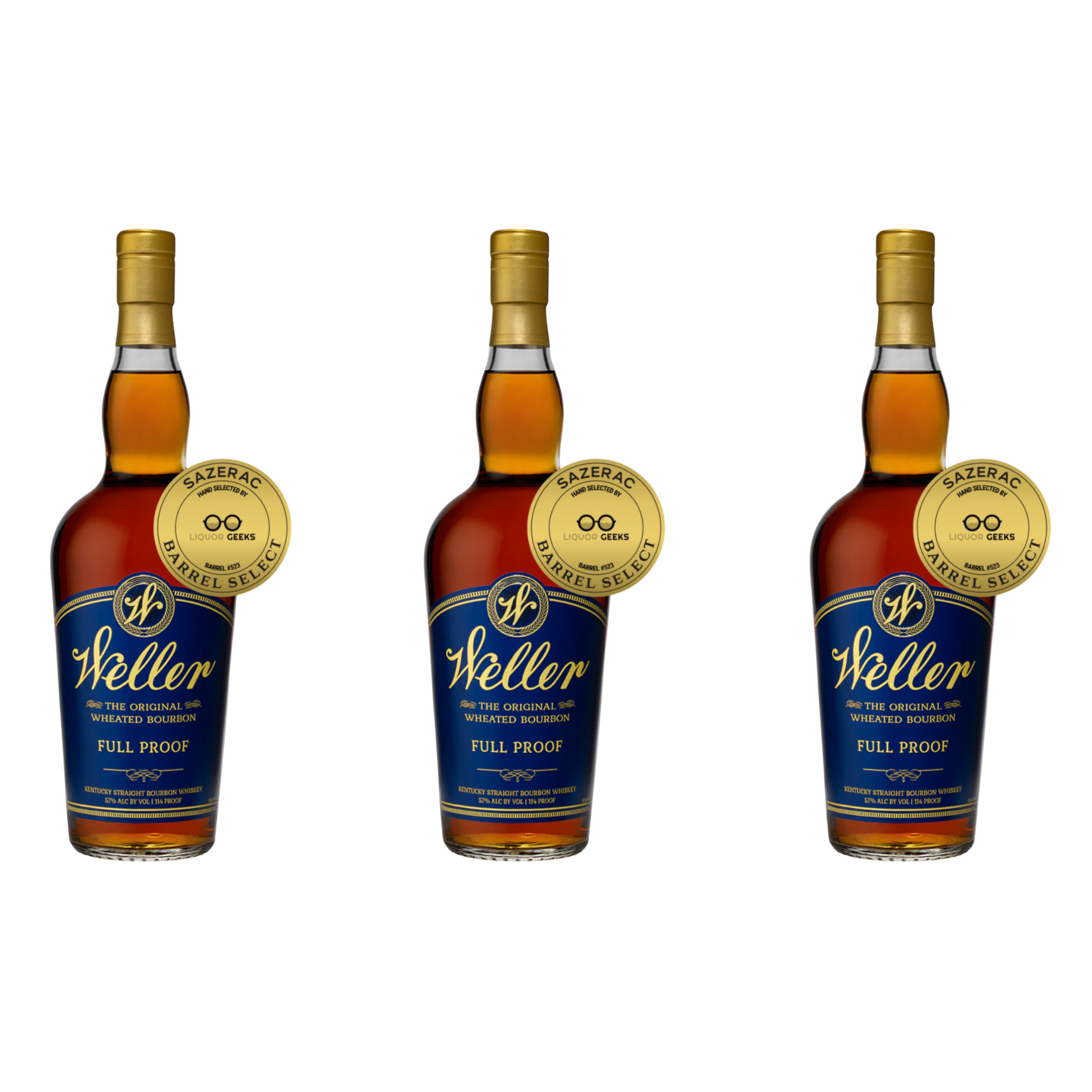 W.L. Weller Full Proof Bourbon – Liquor Geeks Barrel Select #523 - Store Pick (3)