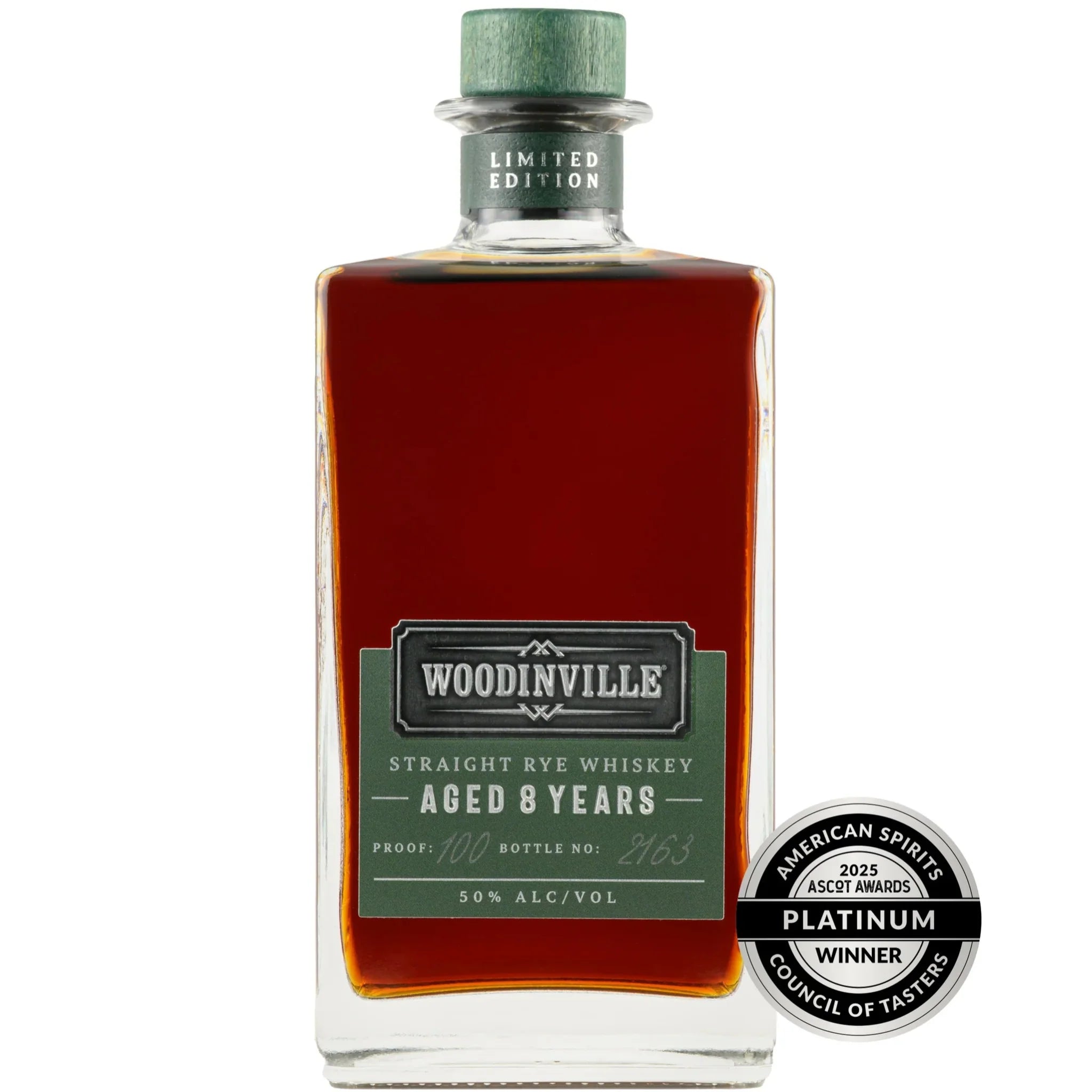 Woodinville Whiskey Co. Straight Rye Whiskey - 8 Years Limited Edition