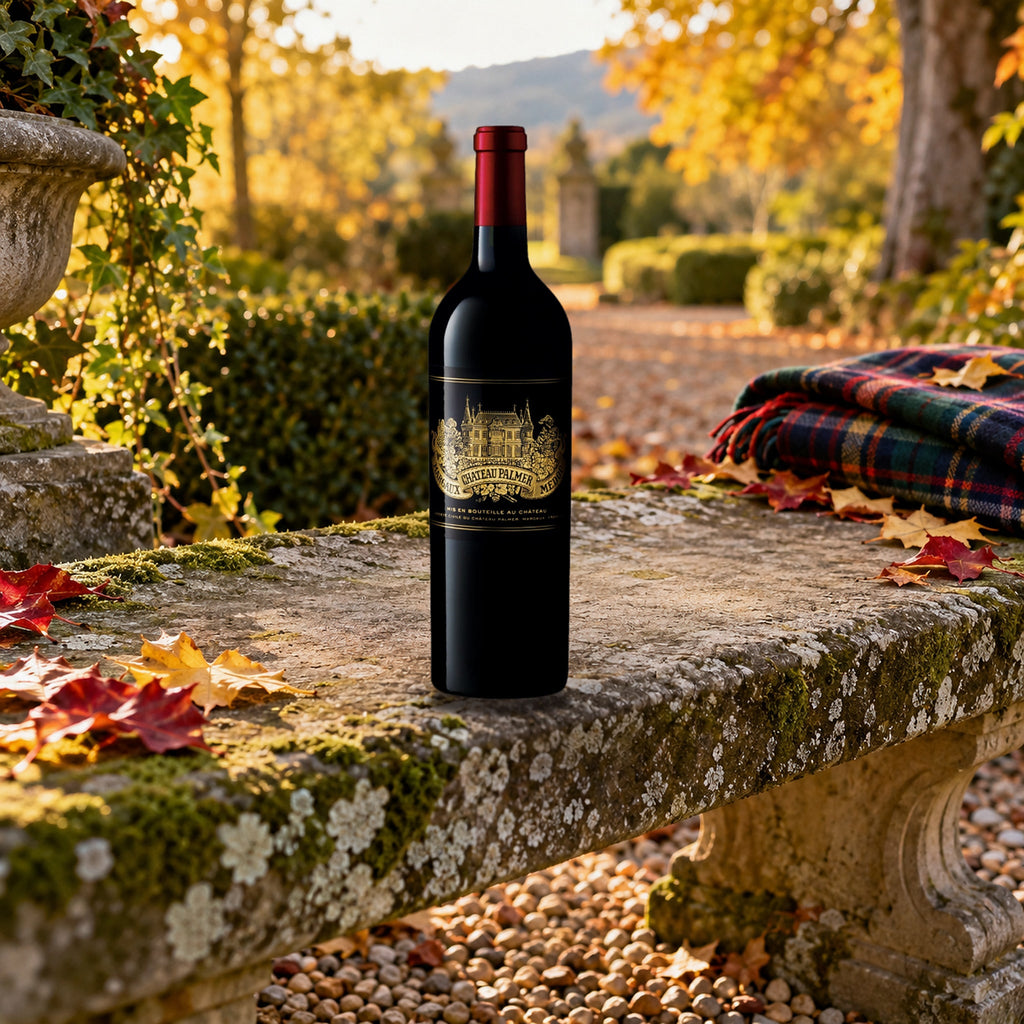 Chateau Palmer Margaux 2021 With Wood Box autumn garden bench