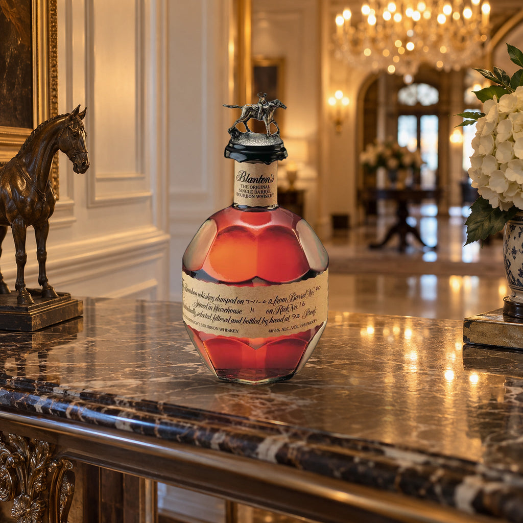 Blanton's Single Barrel Bourbon Whiskey 700mL bronze horse foyer