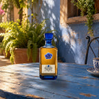 Blended Blue Maravilla Tequila blue cafe table