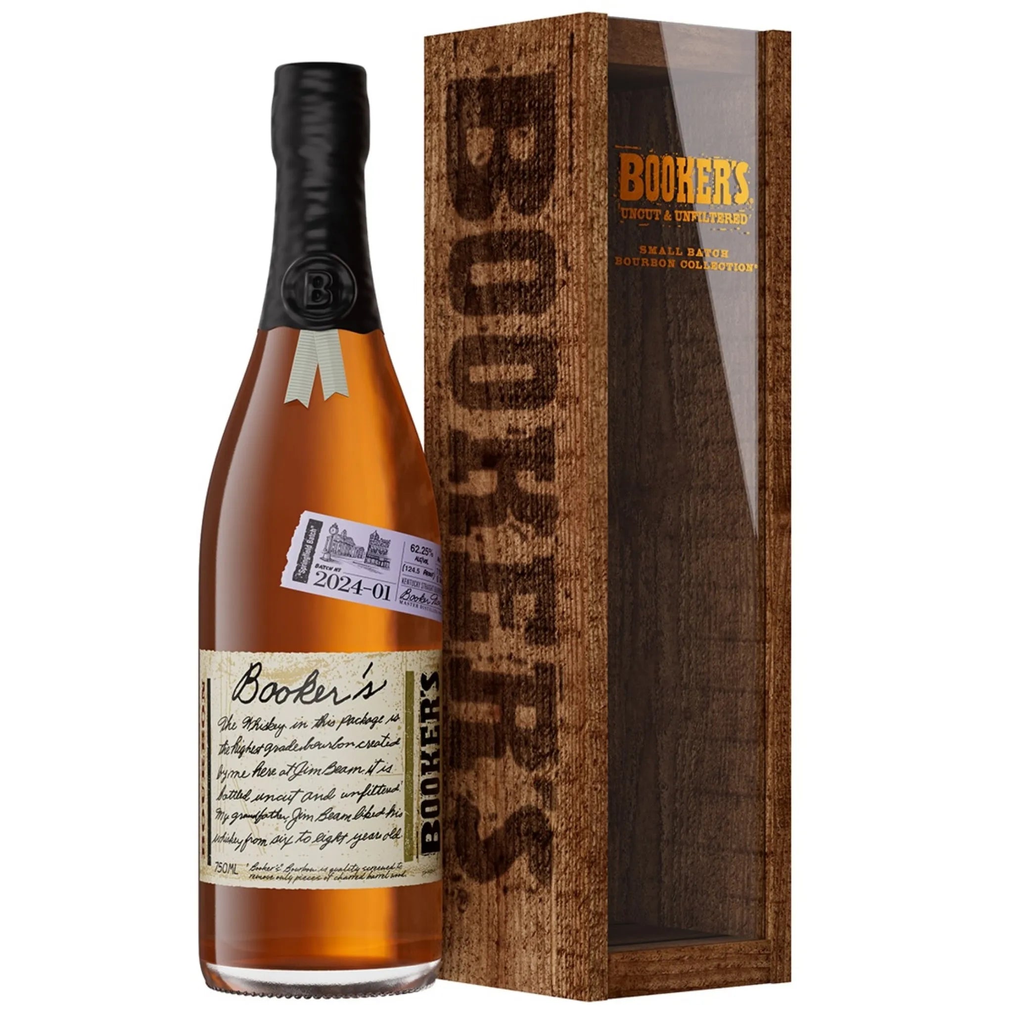 Booker's Straight Bourbon "Springfield Batch" 2024-01 7 Year 124.5 Proof