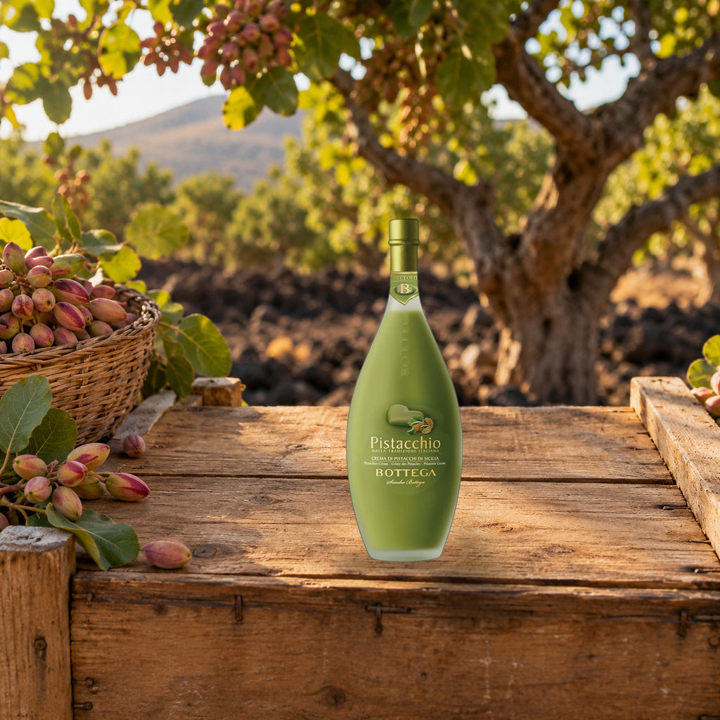 Bottega Pistachio Crème Liqueur pistachio harvest
