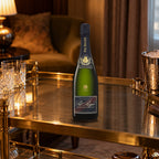 Pol Roger Champagne Brut Cuvée Sir Winston Churchill 2018 brass bar cart