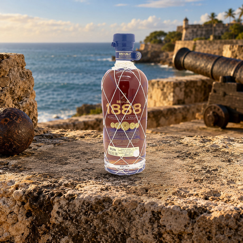 Brugal 1888 Ron Gran Reserva Rum fortress wall