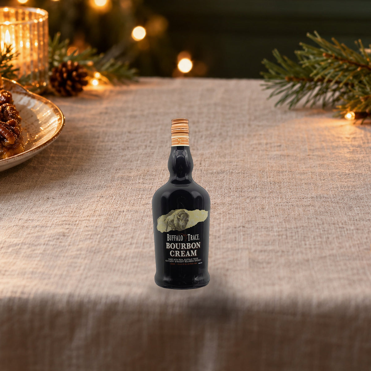 Buffalo Trace Distillery Bourbon Cream Liqueur holiday dessert table