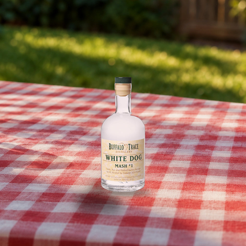 Buffalo Trace White Dog Mash #1 mason jar picnic