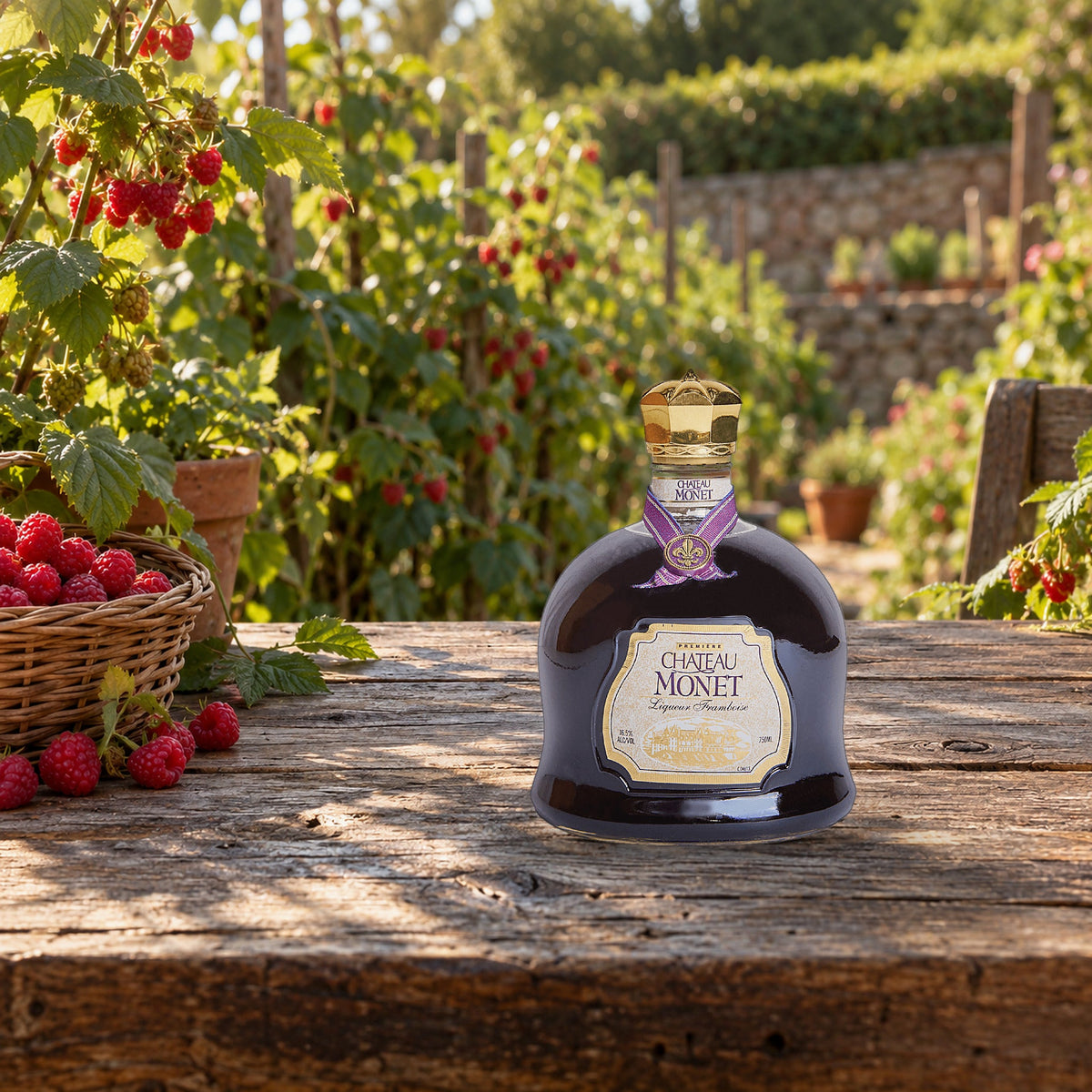 Chateau Monet raspberry garden