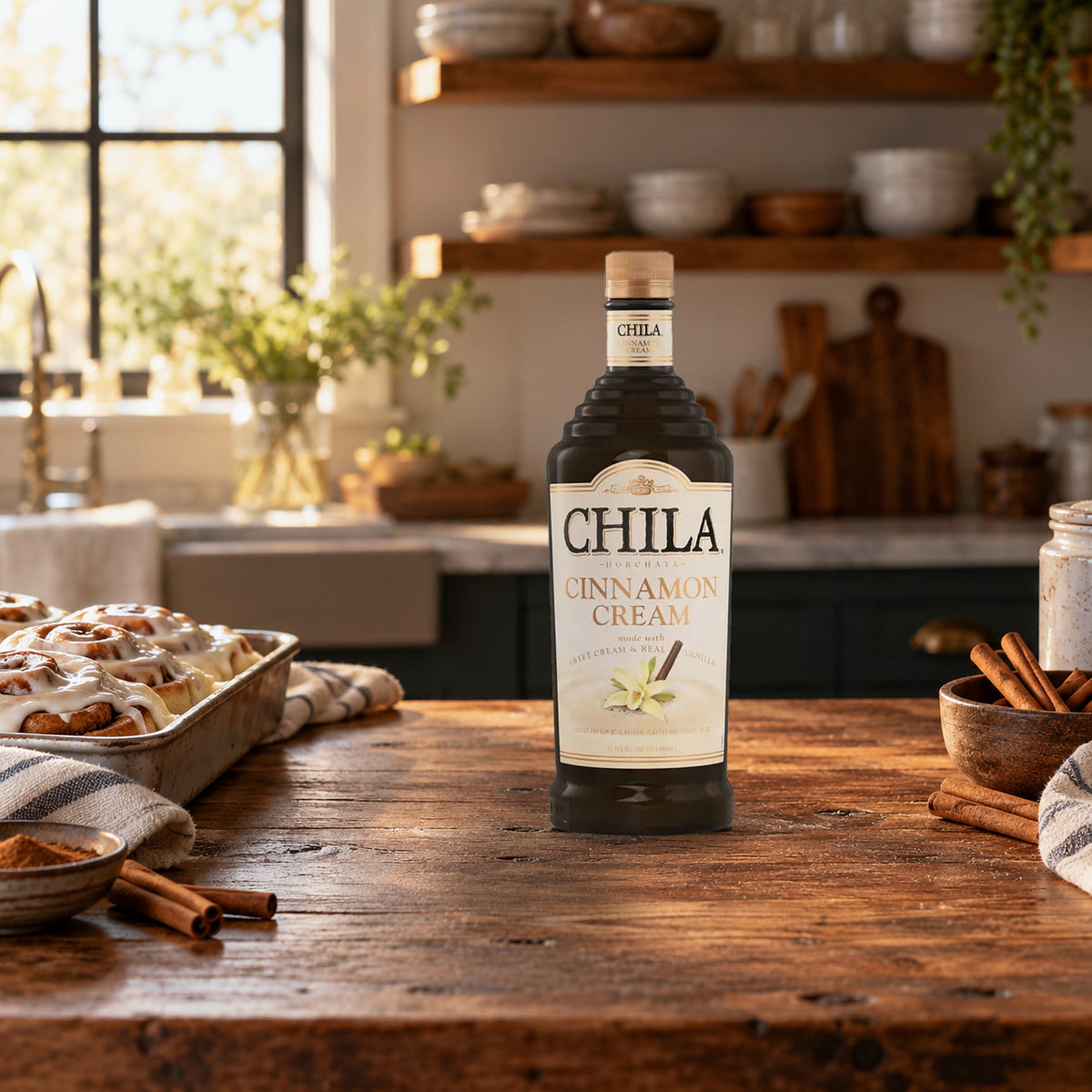 Chila Cinnamon Cream Rum cinnamon roll kitchen