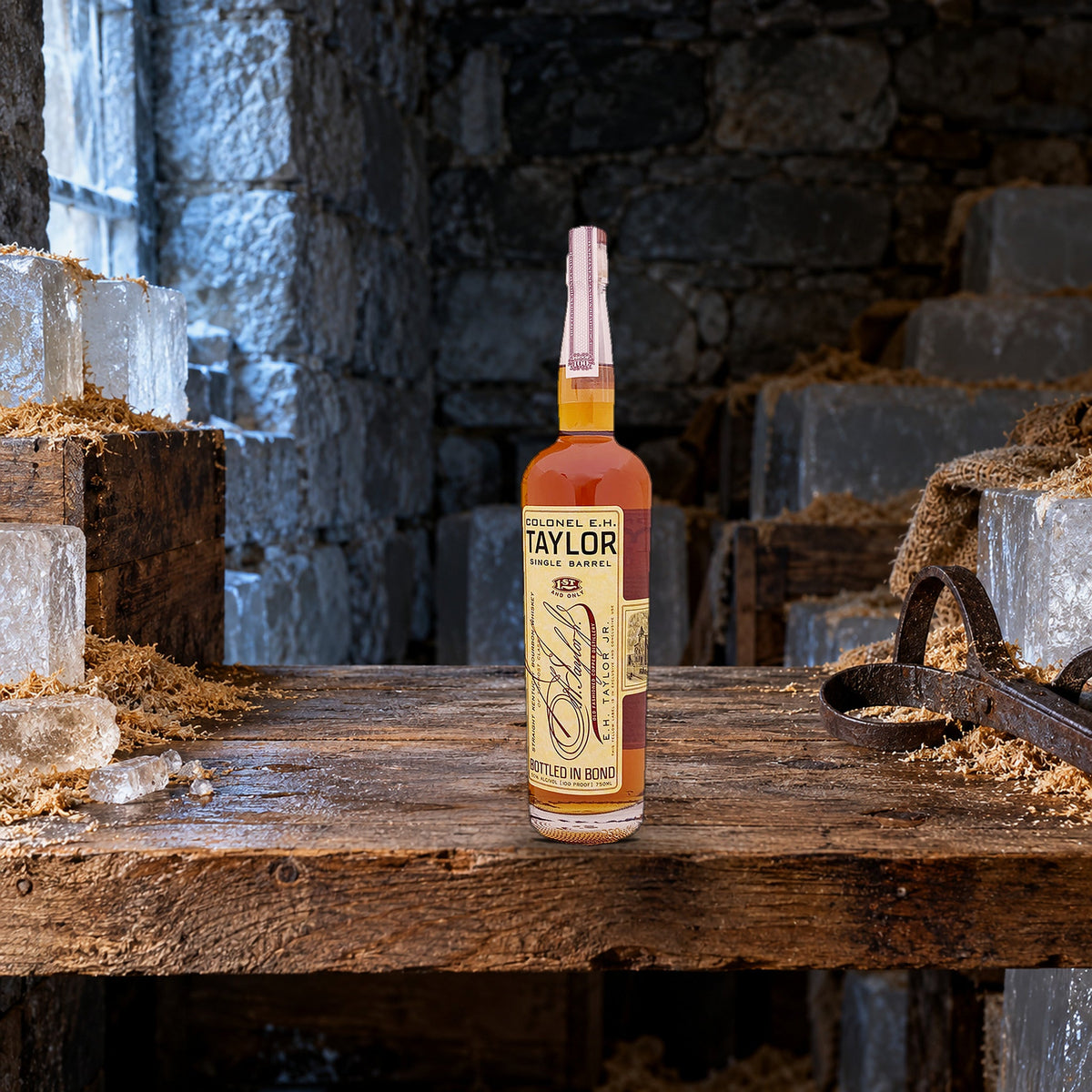 Colonel E.H. Taylor Single Barrel Bourbon Whiskey icehouse