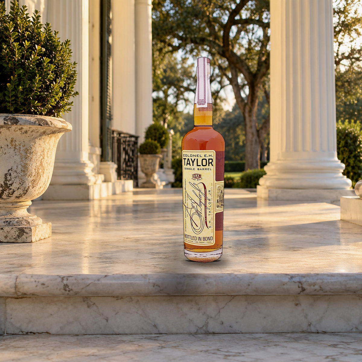 Colonel E.H. Taylor Single Barrel Bourbon Whiskey mansion portico step