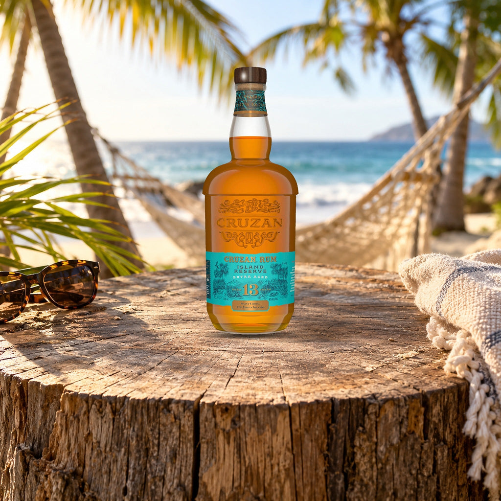 Cruzan Island Reserve Extra Aged 13 Year Rum hammock stump