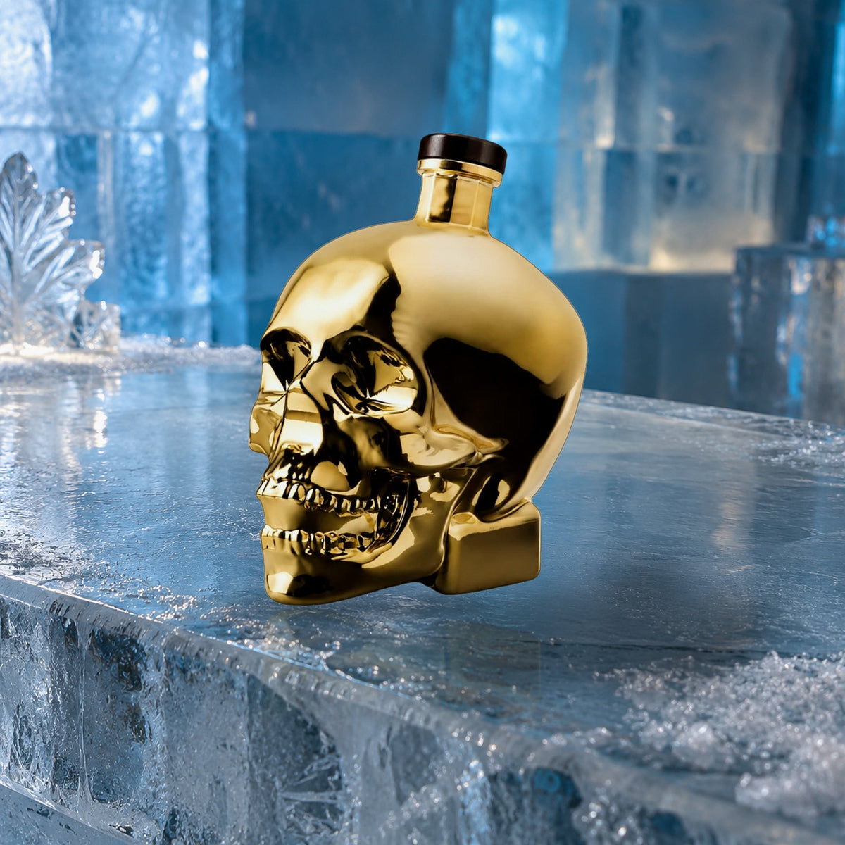 Crystal Head Vodka Gold Edition ice bar