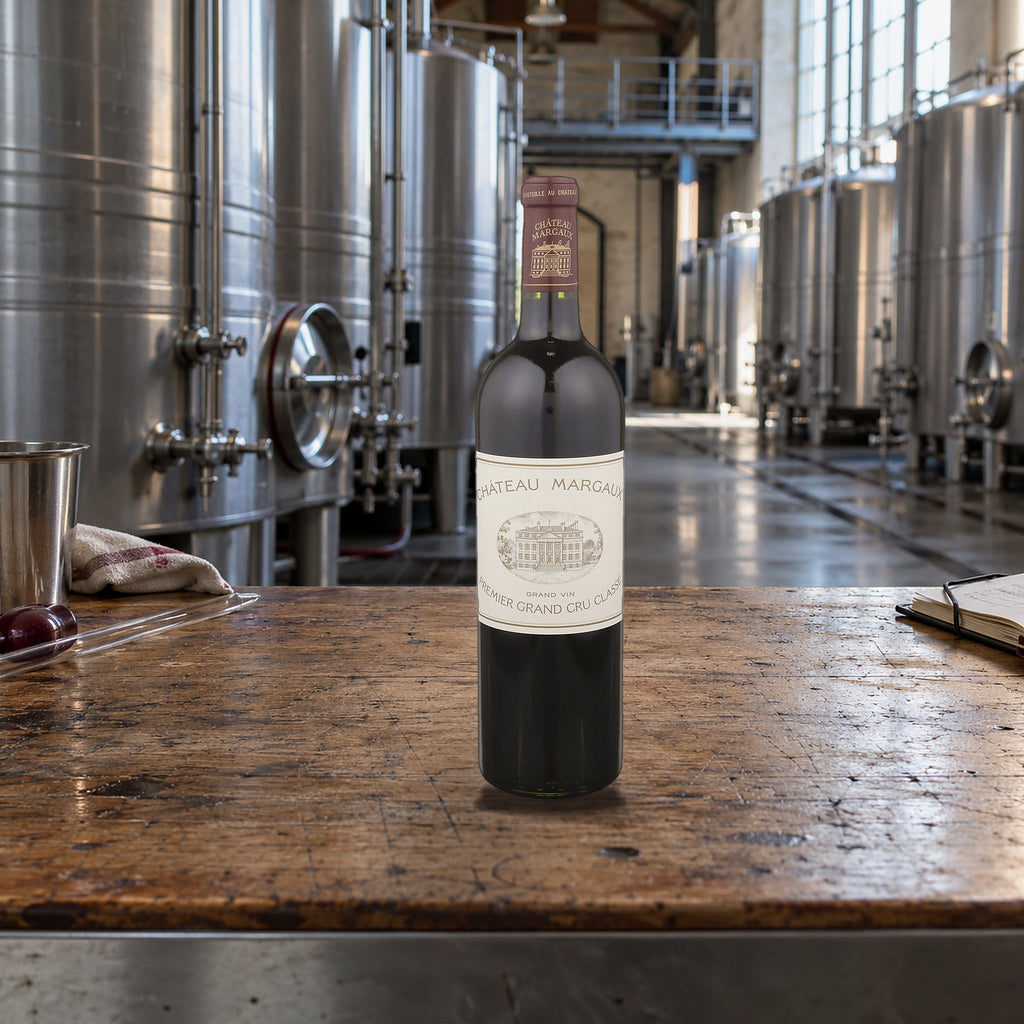 Chateau Margaux Margaux 2015 With Wood Box cuvier tank ledge