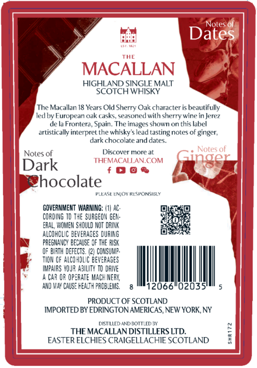 The Macallan 18 Year Old Sherry Oak Single Malt Scotch Whiskey (5)
