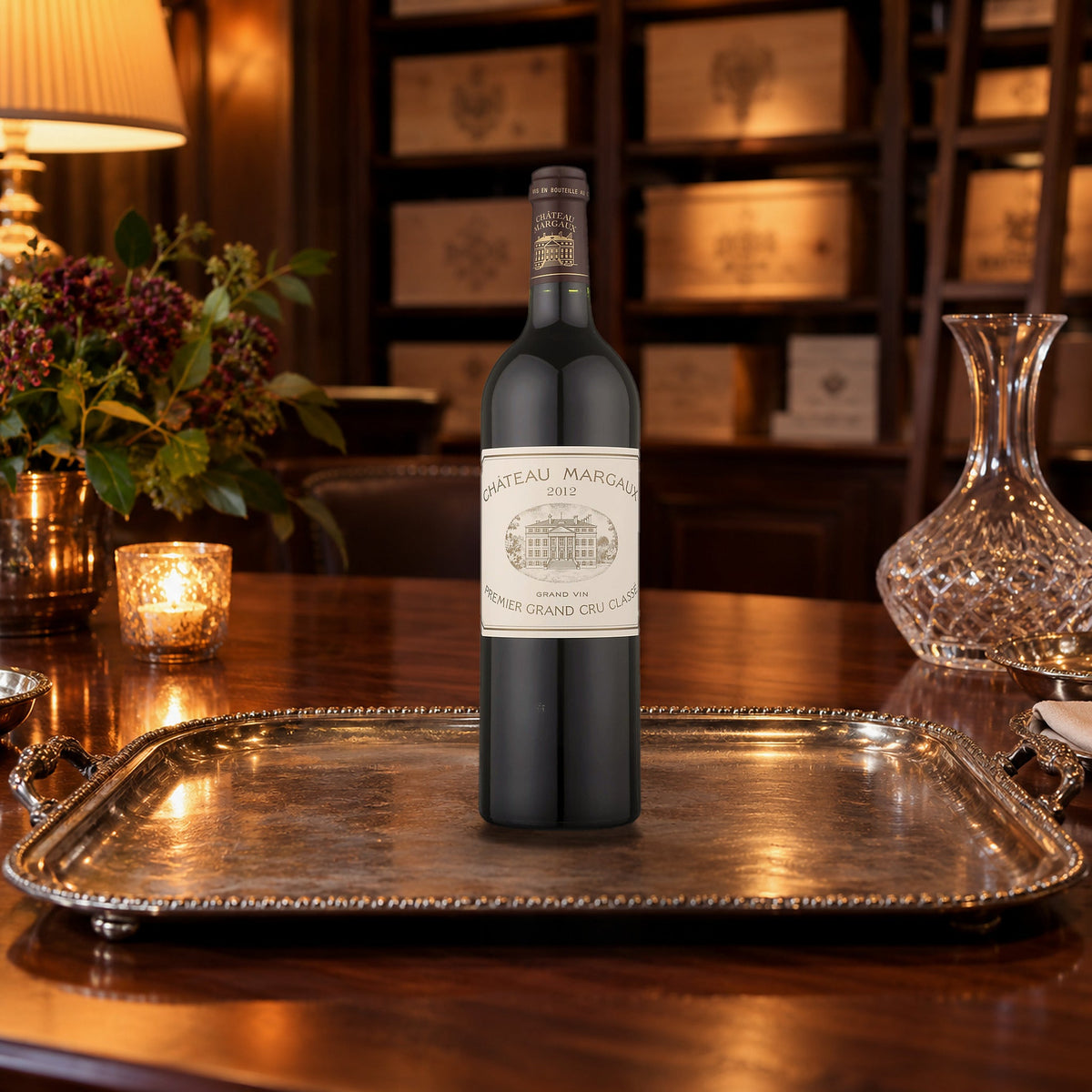 Chateau Margaux Margaux 2012 With Wood Box decanting tray